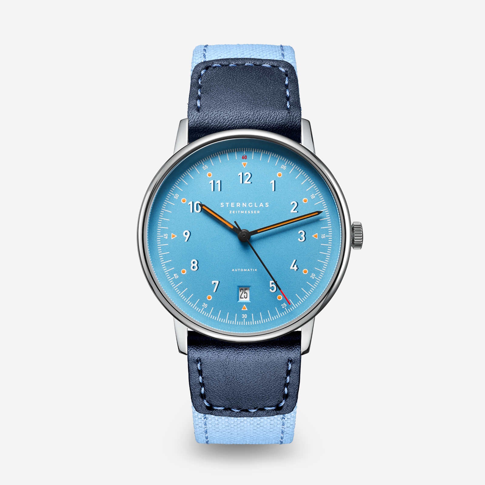 sternglas-lumatik-automatik-uhr-hellblau-38-mm-leder image 1
