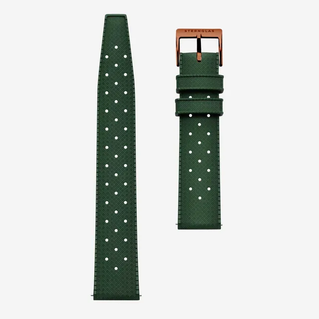 sternglas-kautschuk-20-uhrenarmband-dunkelgr-n-20-mm image 1