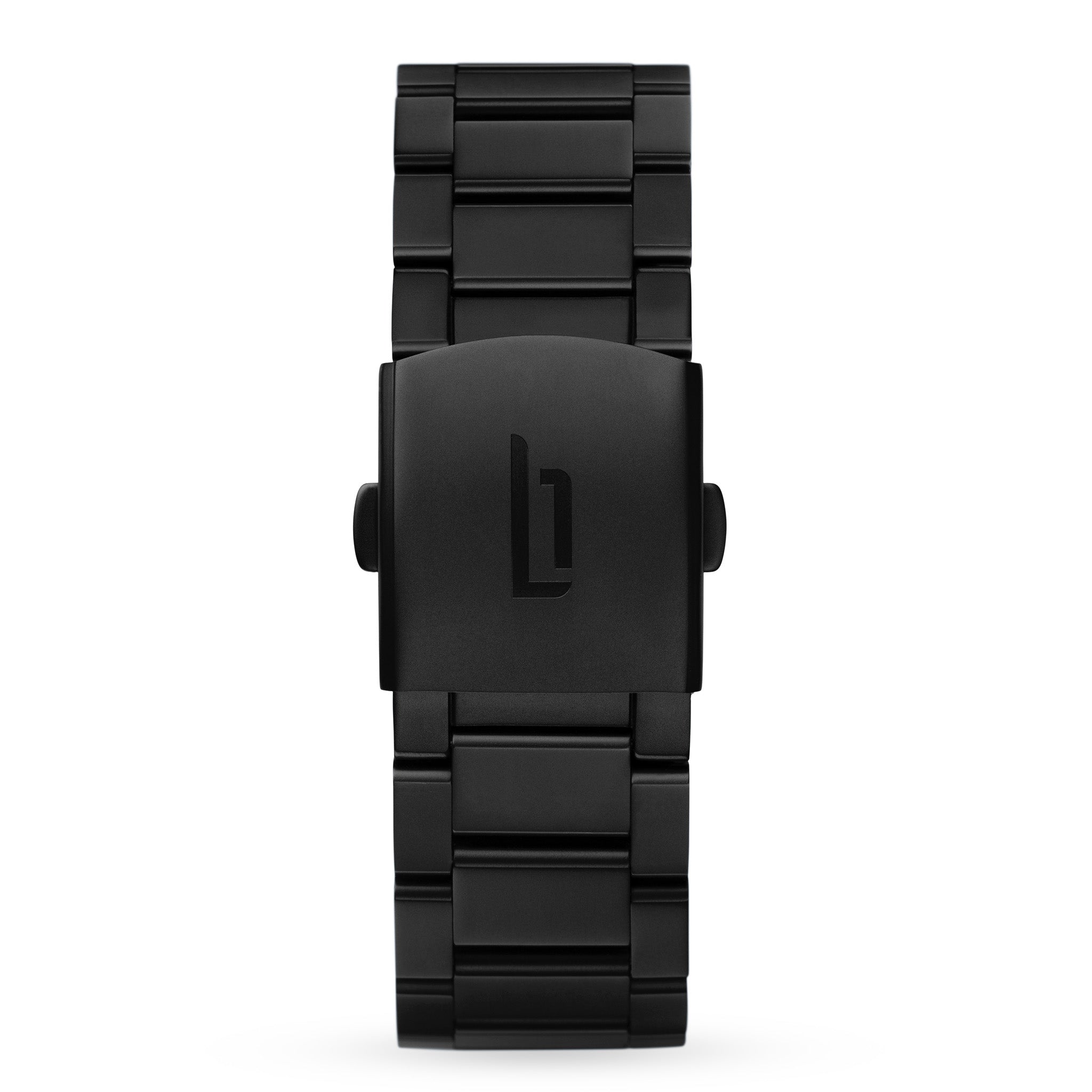 lilienthal-berlin-edelstahlarmband-black-matte-wechselarmband image 1