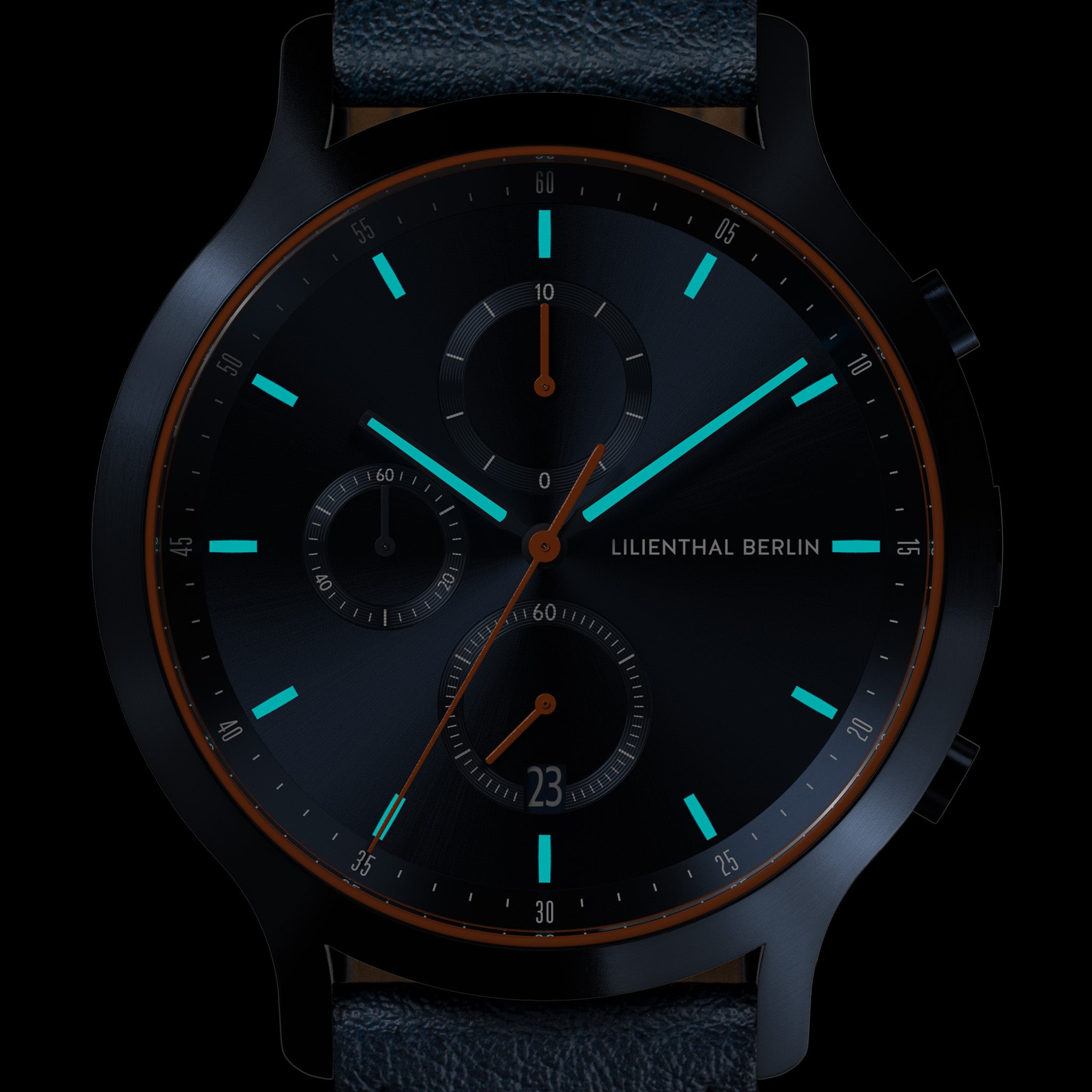 lilienthal-berlin-chronograph-blue-orange image 5