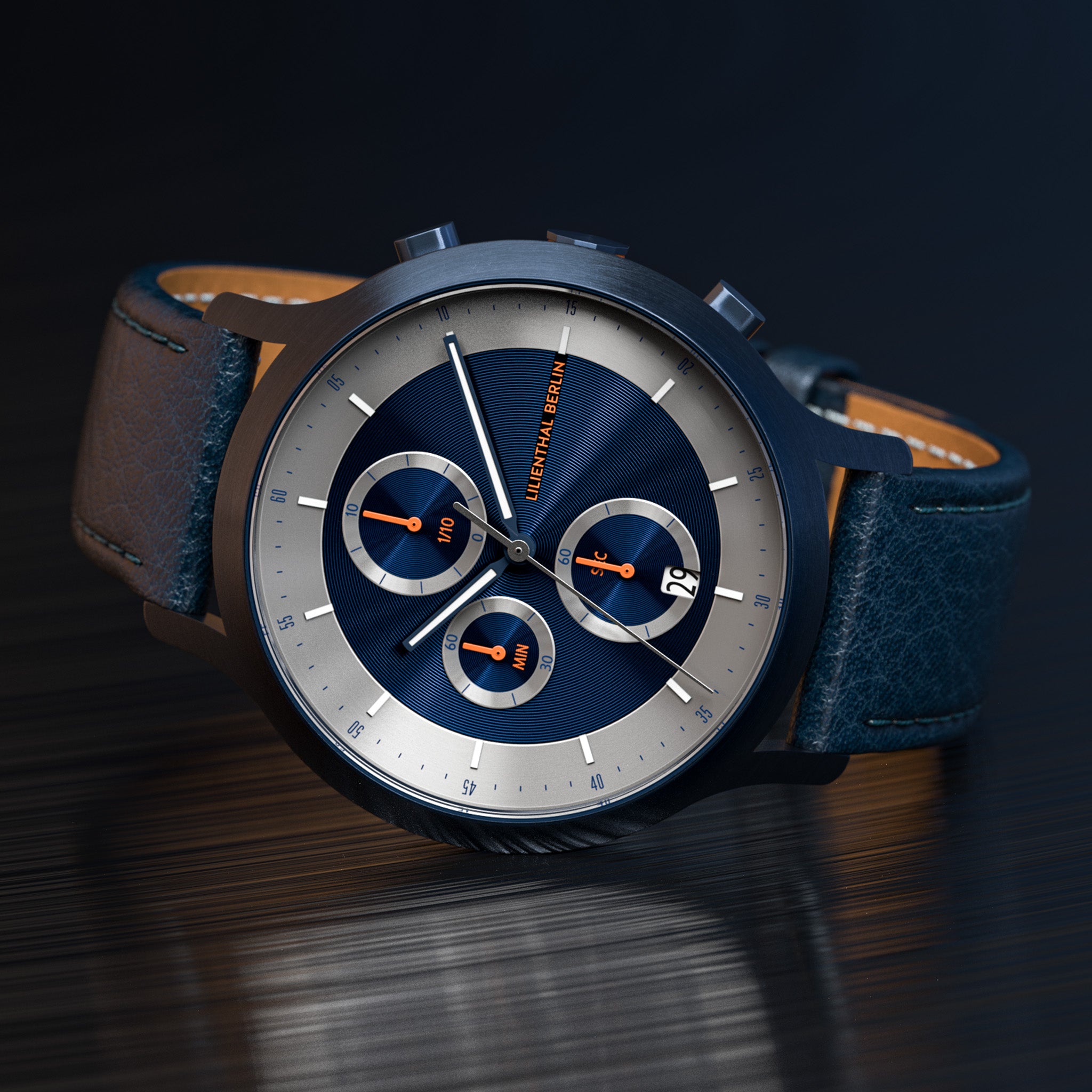 lilienthal-berlin-chronograph-lp-blue-silver-armbanduhr-2 image 3