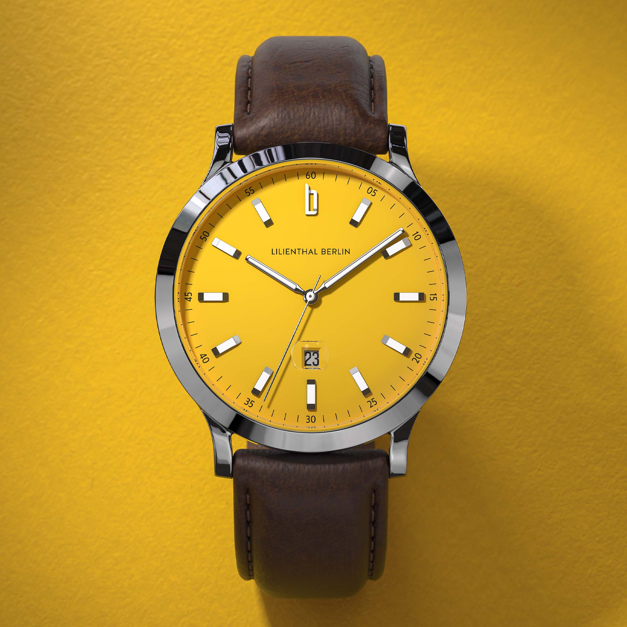 lilienthal-berlin-huxley-ii-armbanduhr-canary-yellow-40-mm image 3