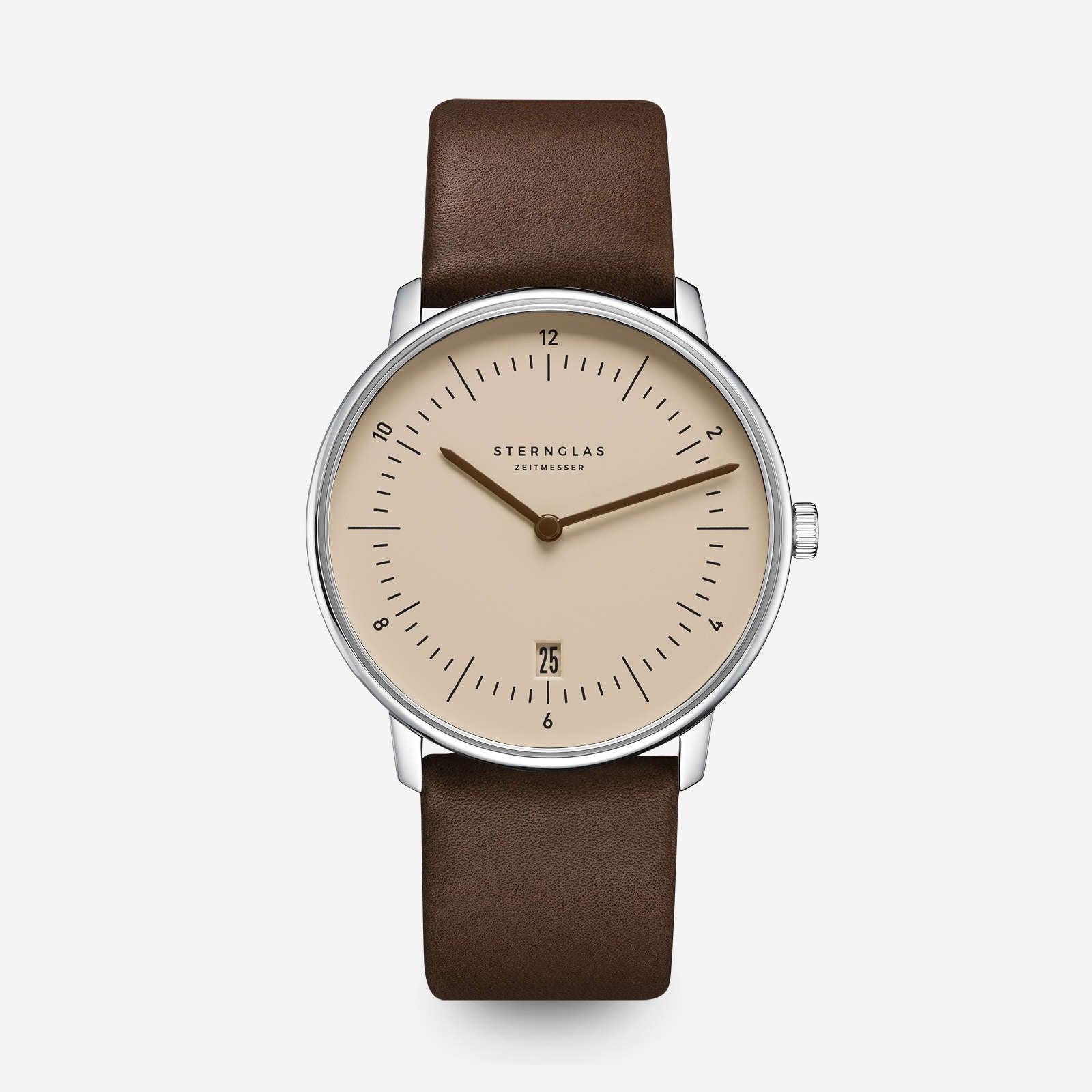sternglas-naos-sandbraun-38-mm-quarzuhr-leder-unisex image 1