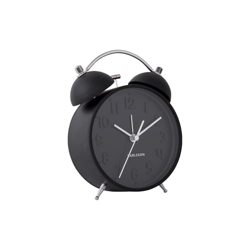 karlsson-iconic-wecker-twin-bell-schwarz-11-cm image 2