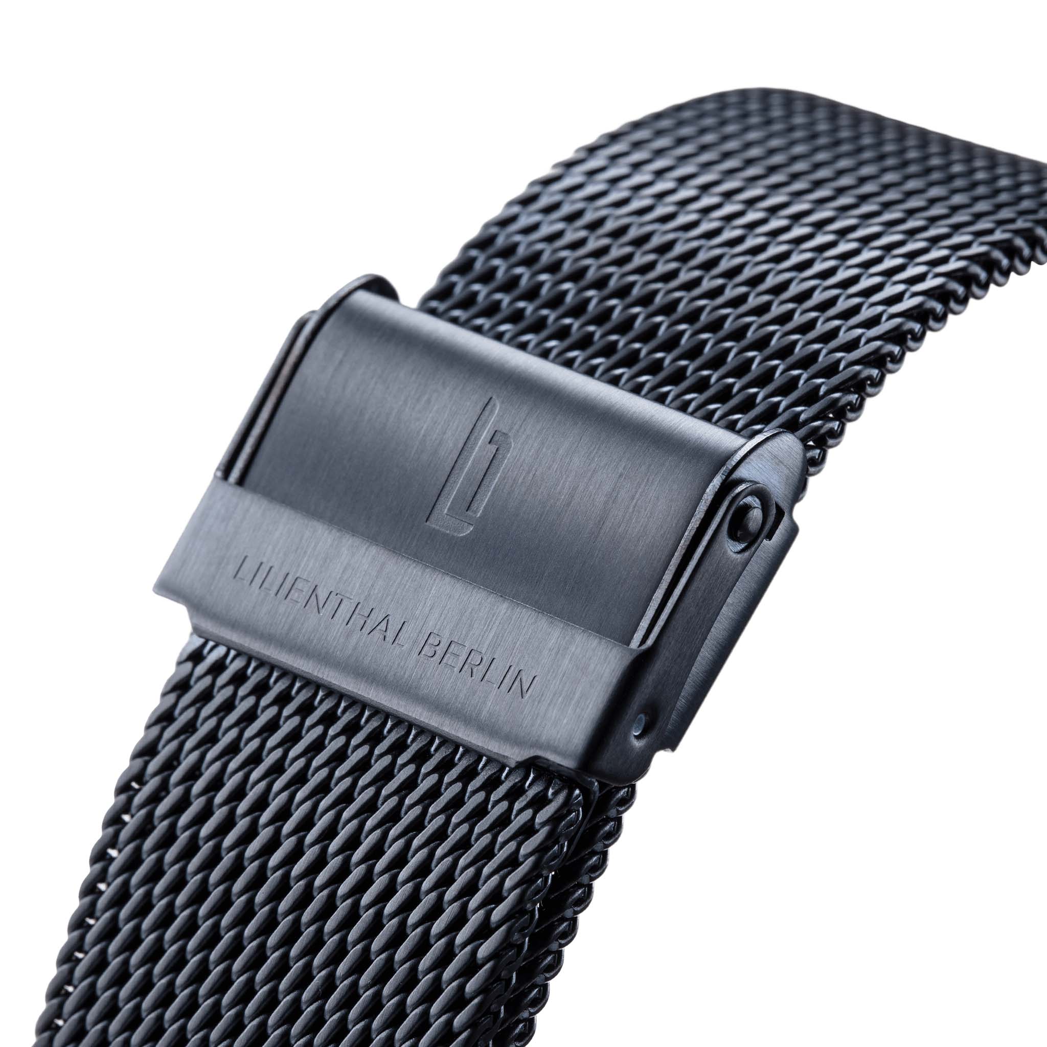 lilienthal-berlin-mesh-strap-wechselarmband-blue-brushed image 2