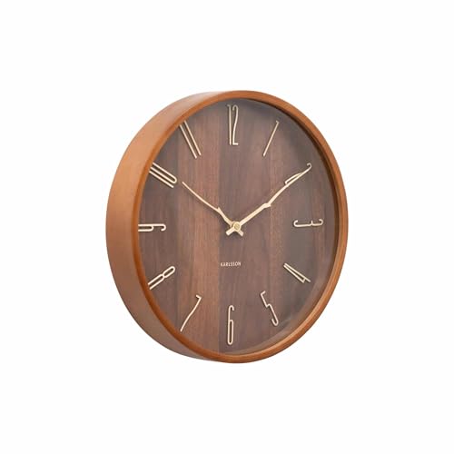 karlsson-rama-wanduhr-dunkles-holz-30cm image 6