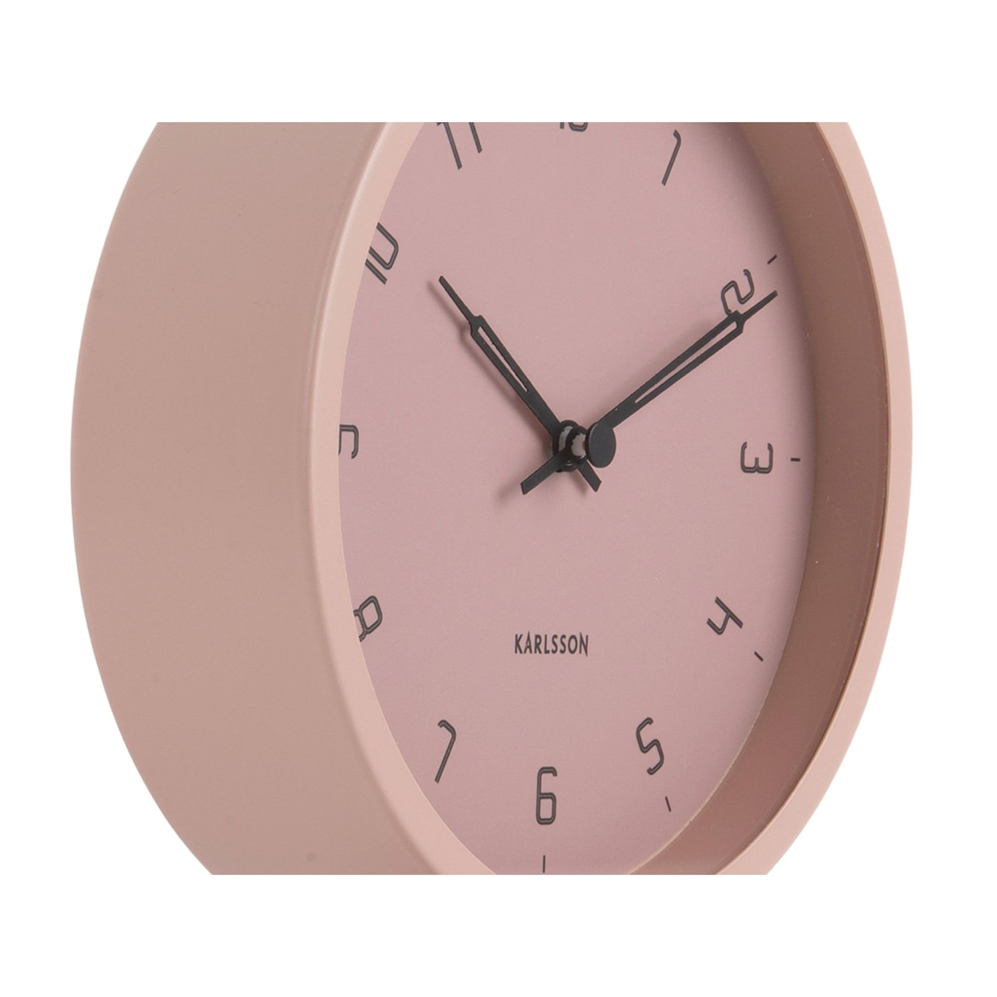 karlsson-stark-tischuhr-eisen-matt-faded-pink-15-cm image 5