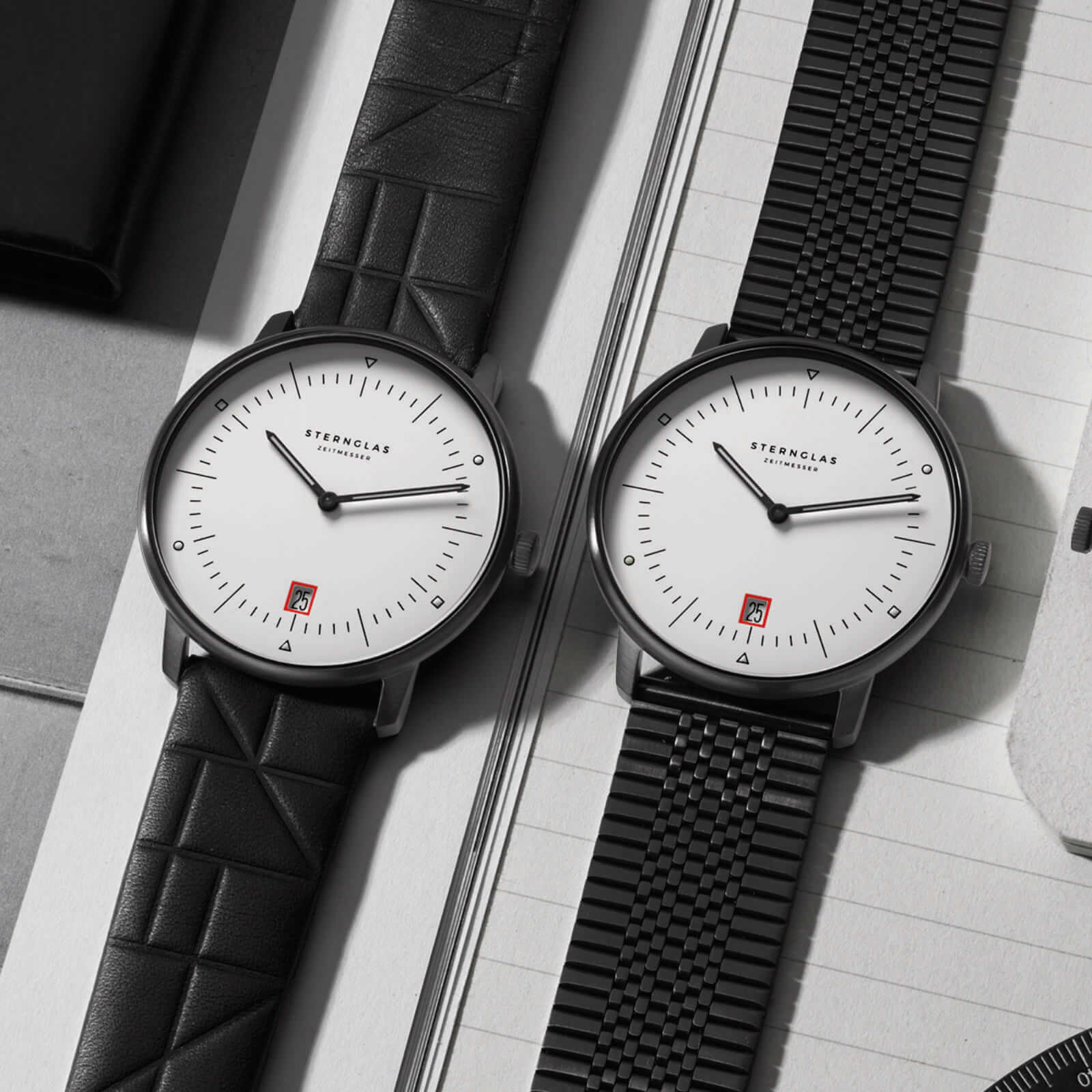 sternglas-naos-edition-bauhaus-iii-herrenuhr-38-mm-leder image 4