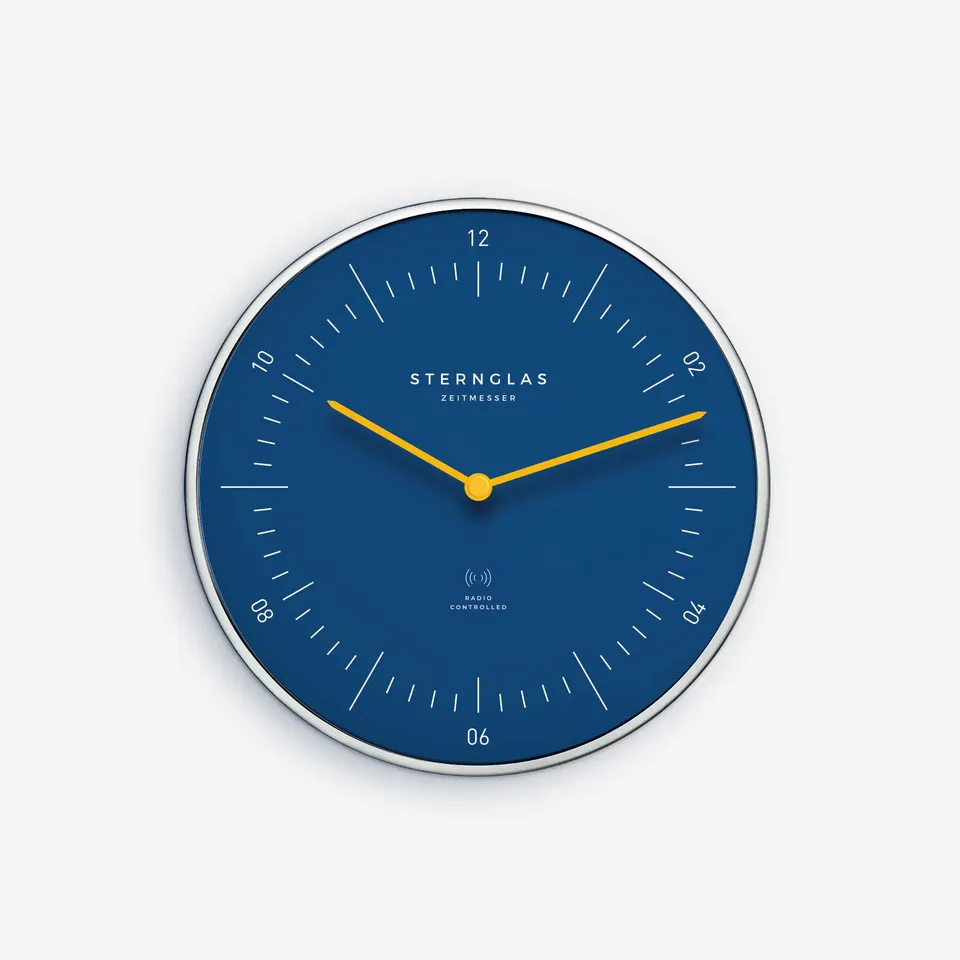 sternglas-naos-funk-wanduhr-k-stenblau-aluminium image 1