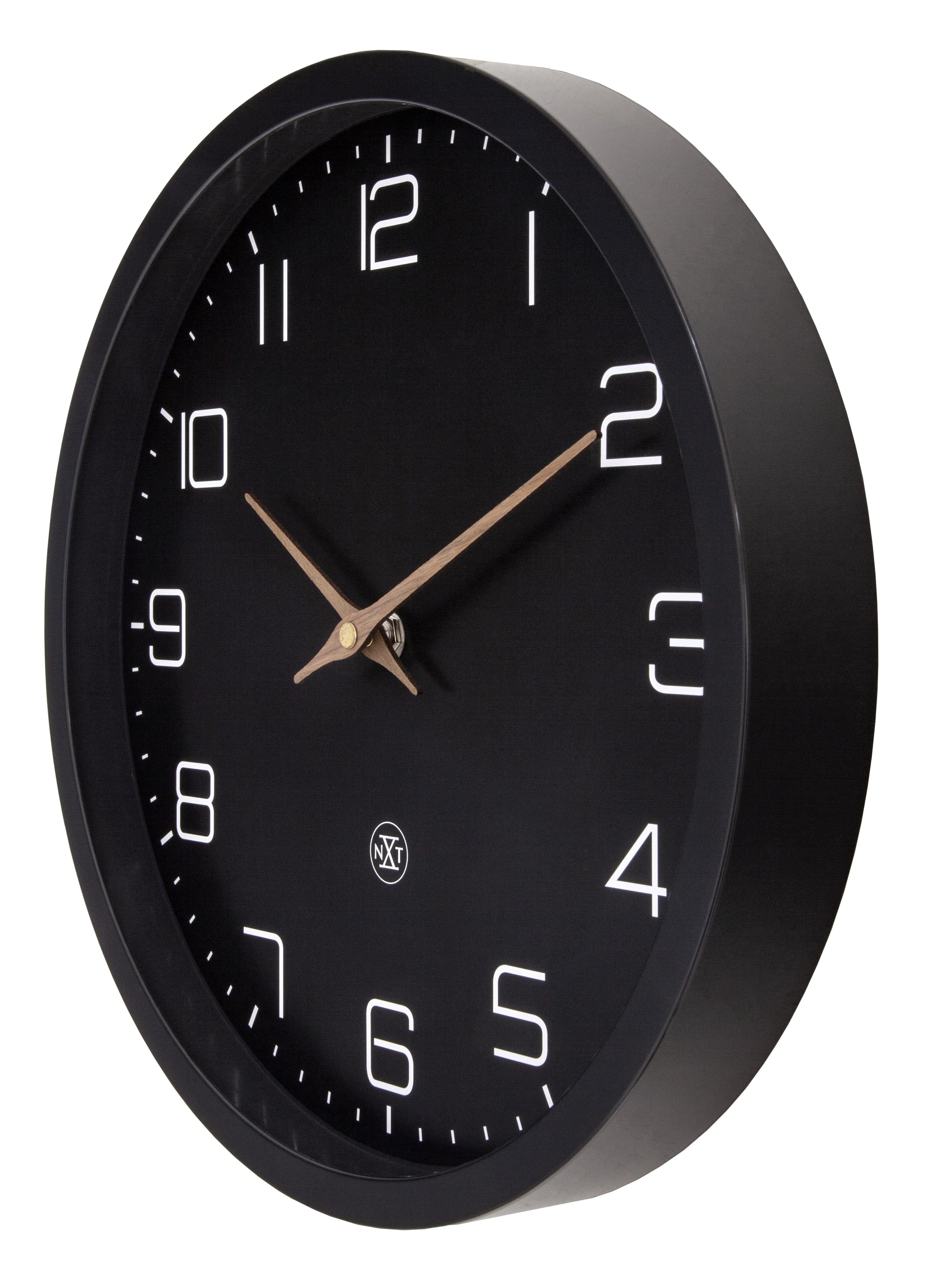 nextime-eco-wanduhr-30-cm-analog-lautlos-beige-aus-papier-bio-kunststoff image 4