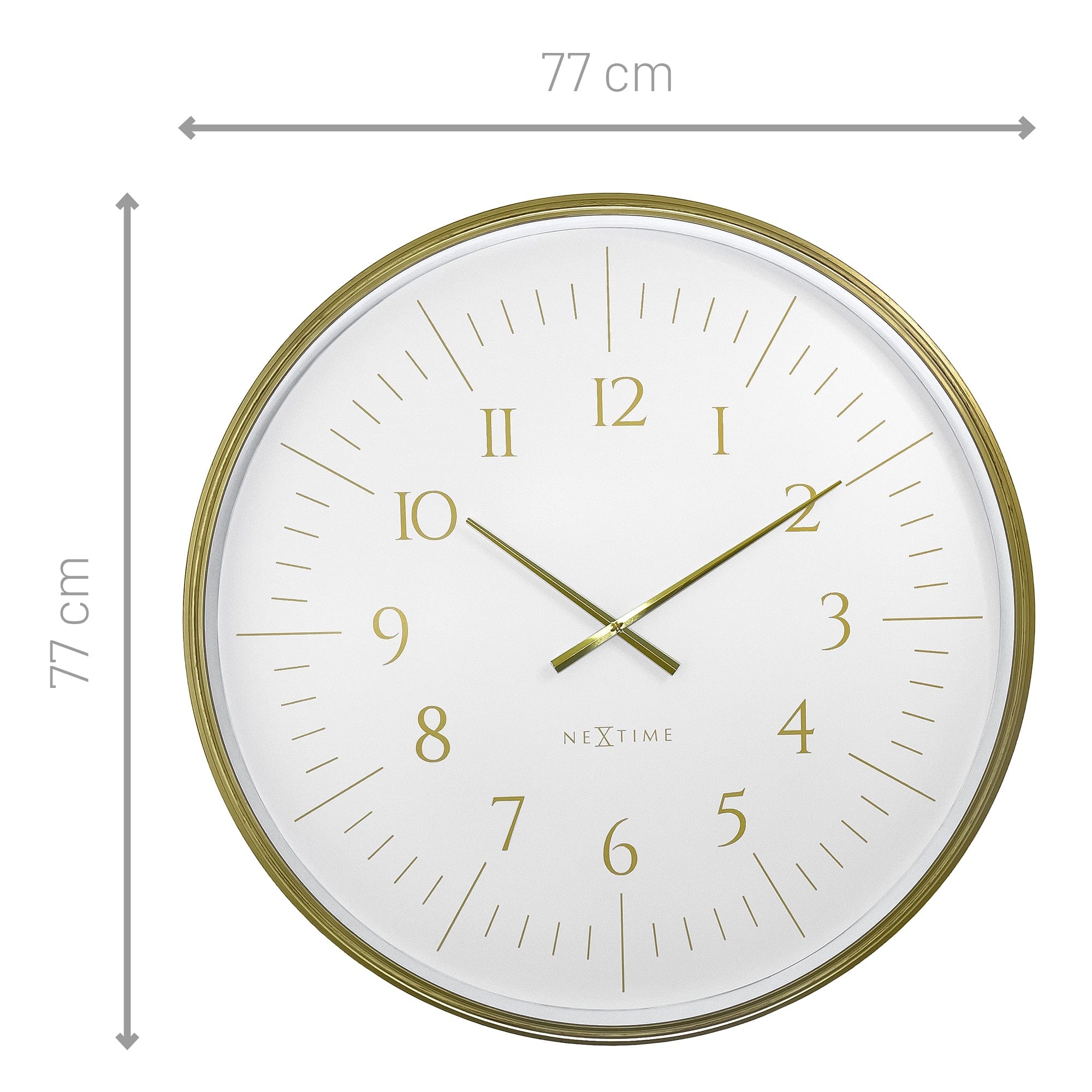 nextime-galaxy-large-wanduhr-77-cm-schwarz-wei-kunststoff-geb-rstetes-goldgeh-us image 6
