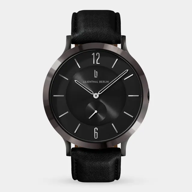 lilienthal-berlin-the-classic-armbanduhr-dark-silver-black image 1
