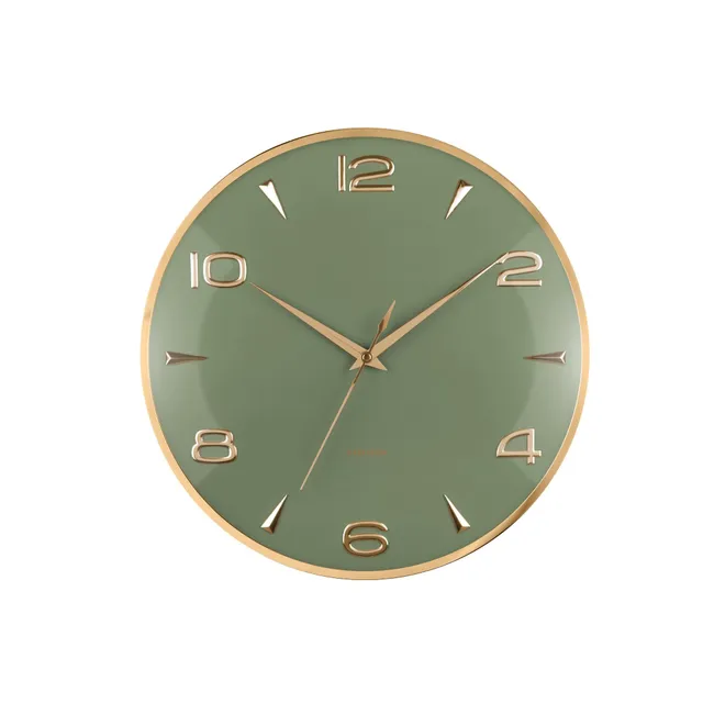 karlsson-sienna-glow-wanduhr-jungle-green-40-6-cm image 1
