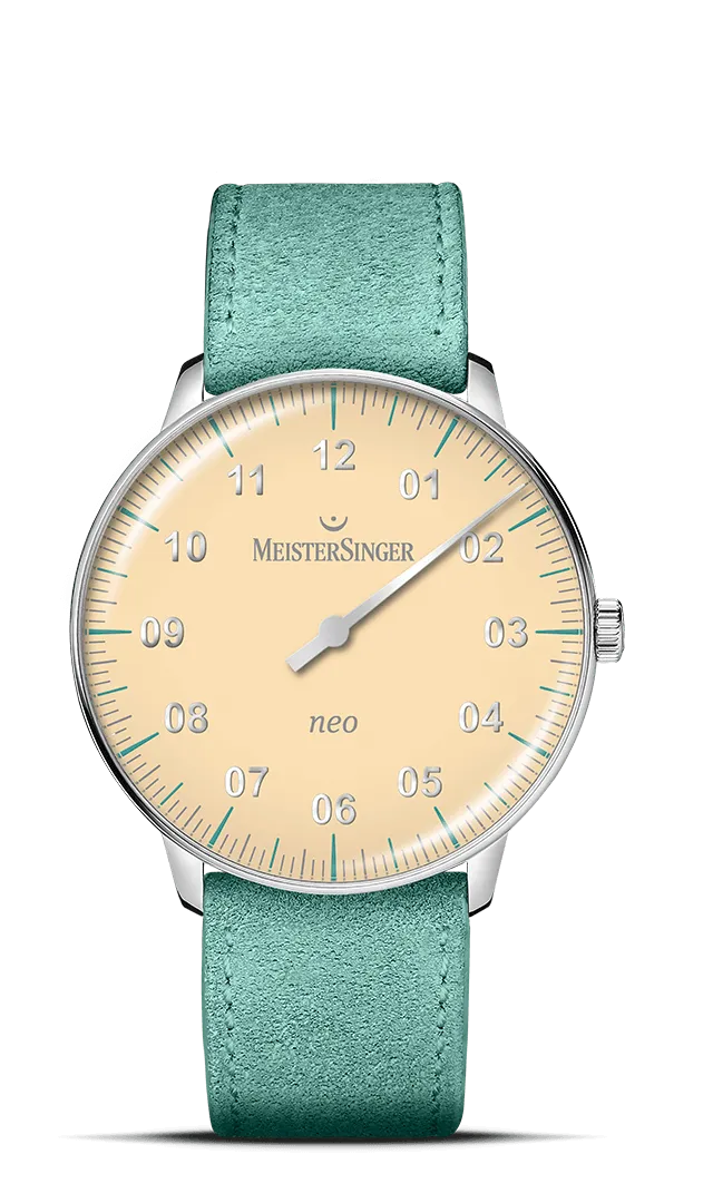meistersinger-neo-special-einzeiger-armbanduhr-hellgelb image 1