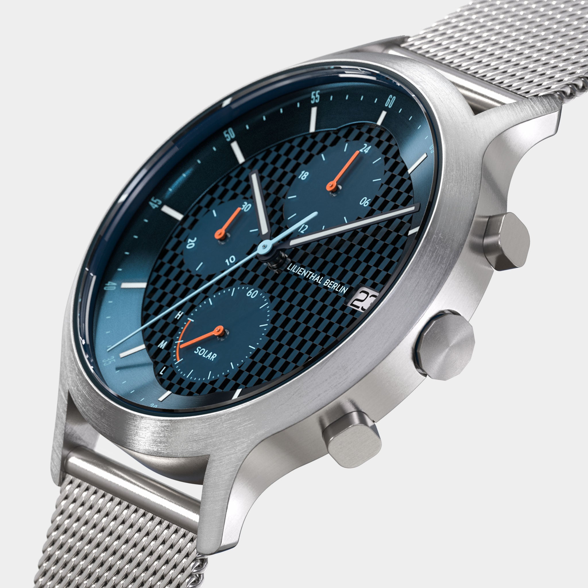 lilienthal-berlin-chronograph-solar-edition-v-solar-armbanduhr-mit-meshband image 2