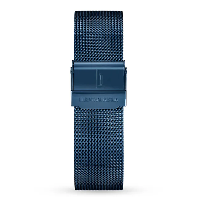 lilienthal-berlin-mesh-armband-blue-glossy-milanaise-wechselarmband image 1