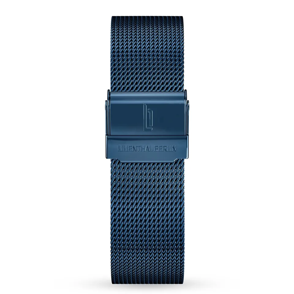 lilienthal-berlin-mesh-armband-blue-glossy-milanaise-wechselarmband image 1