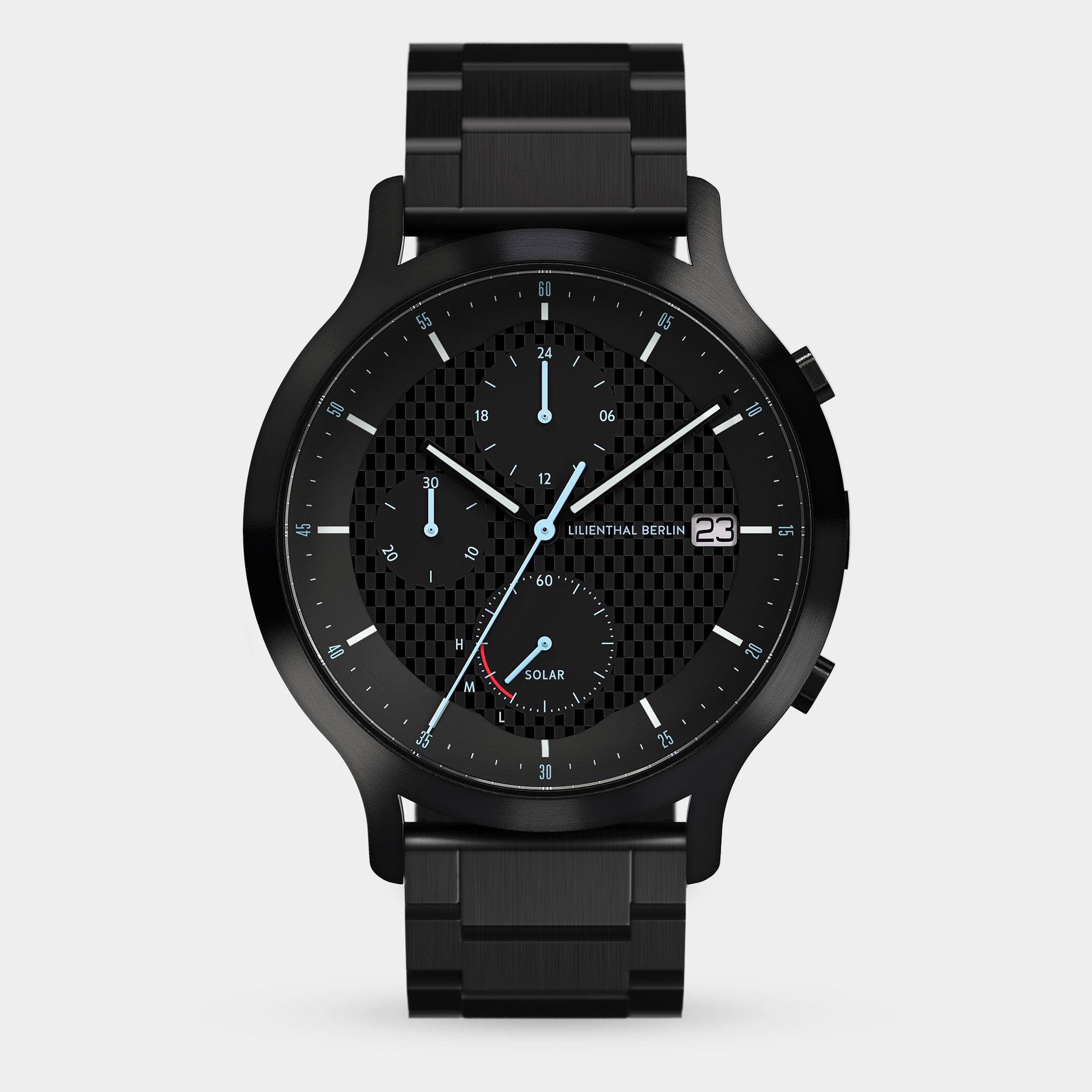 lilienthal-berlin-chronograph-solar-edition-i-herrenuhr-mit-metallarmband image 1