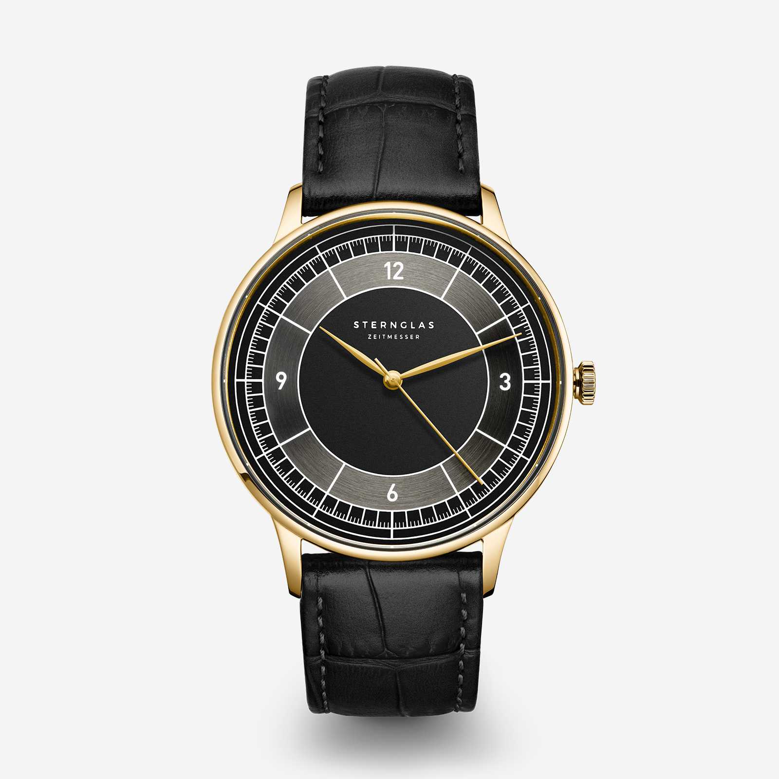sternglas-sedius-herrenuhr-40mm-schwarz-leder image 1