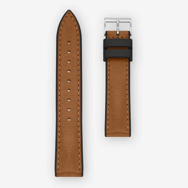 sternglas-hybrid-20-leder-uhrenarmband-braun-20-mm image 1