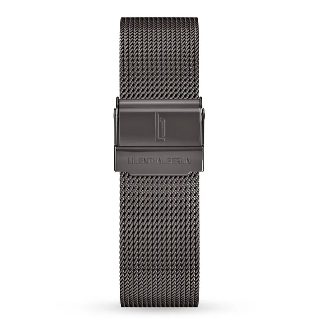 lilienthal-berlin-mesh-armband-anthracite-glossy-wechselarmband image 1