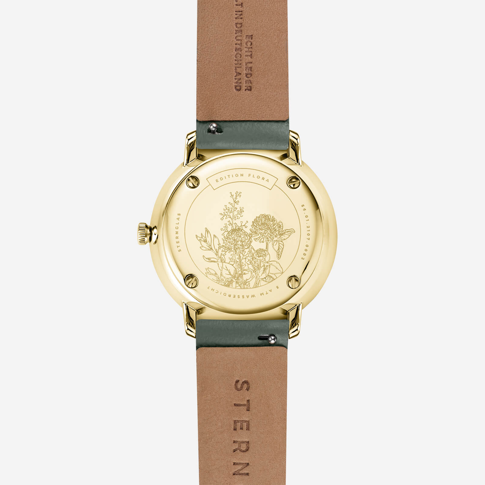 sternglas-naos-xs-edition-flora-damenuhr-33-mm-salbeigr-n-champagner-gold image 7
