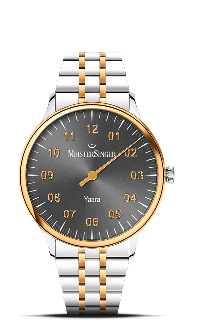 meistersinger-yaara-armbanduhr-anthrazit-mit-gold image 1