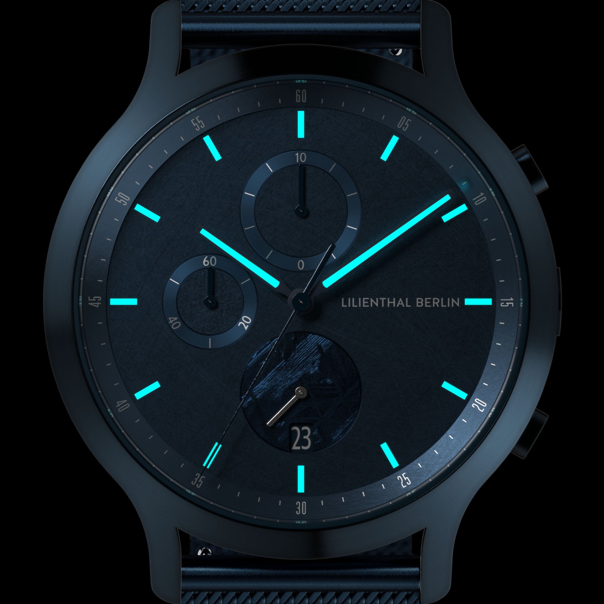 lilienthal-berlin-chronograph-meteorite-stellar-blue-armbanduhr image 7