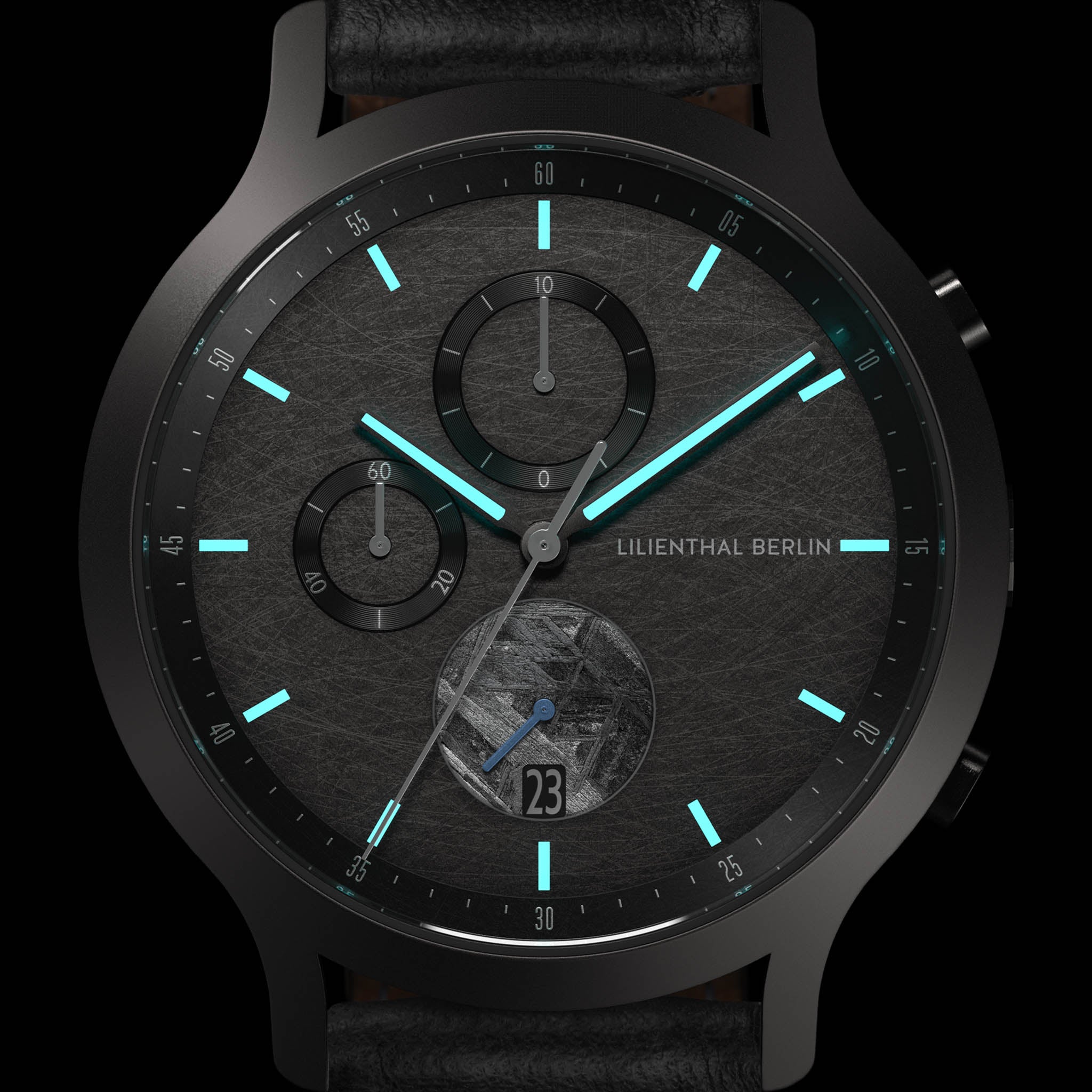lilienthal-berlin-chronograph-meteorite-cosmic-gray-meteoritenuhr image 7
