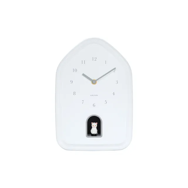 karlsson-modern-kitty-wanduhr-wei-29-1x20x29-1-cm-katzen-haus-design image 1