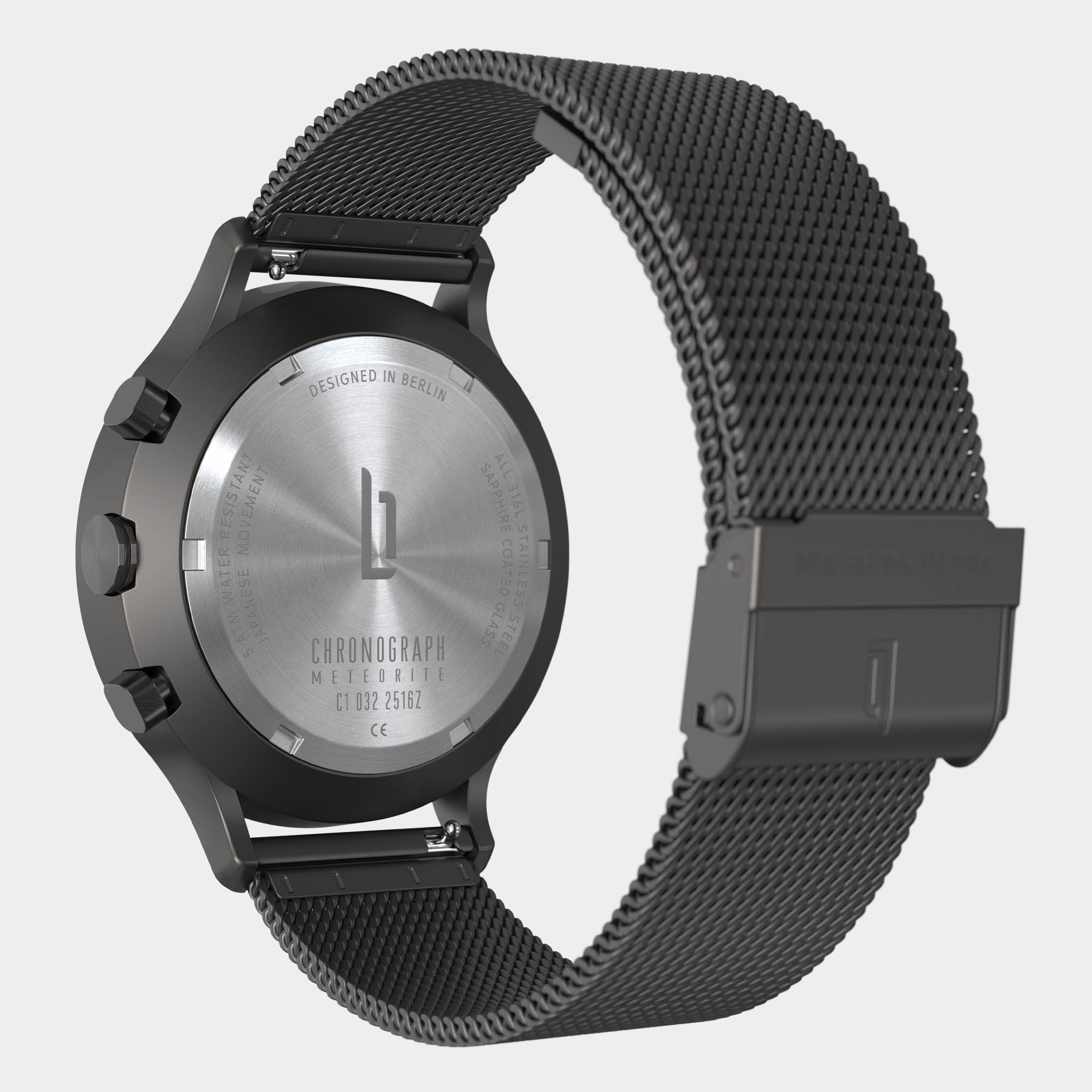 lilienthal-berlin-chronograph-meteorite-cosmic-gray-armbanduhr image 8