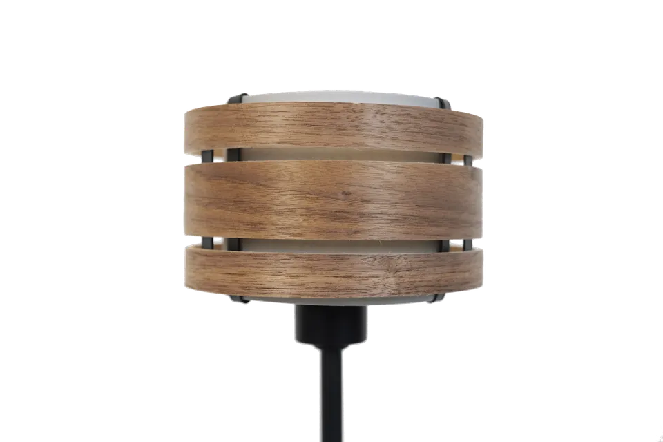 nextime-lampenschirm-s-holz-stoff-200-mm image 1