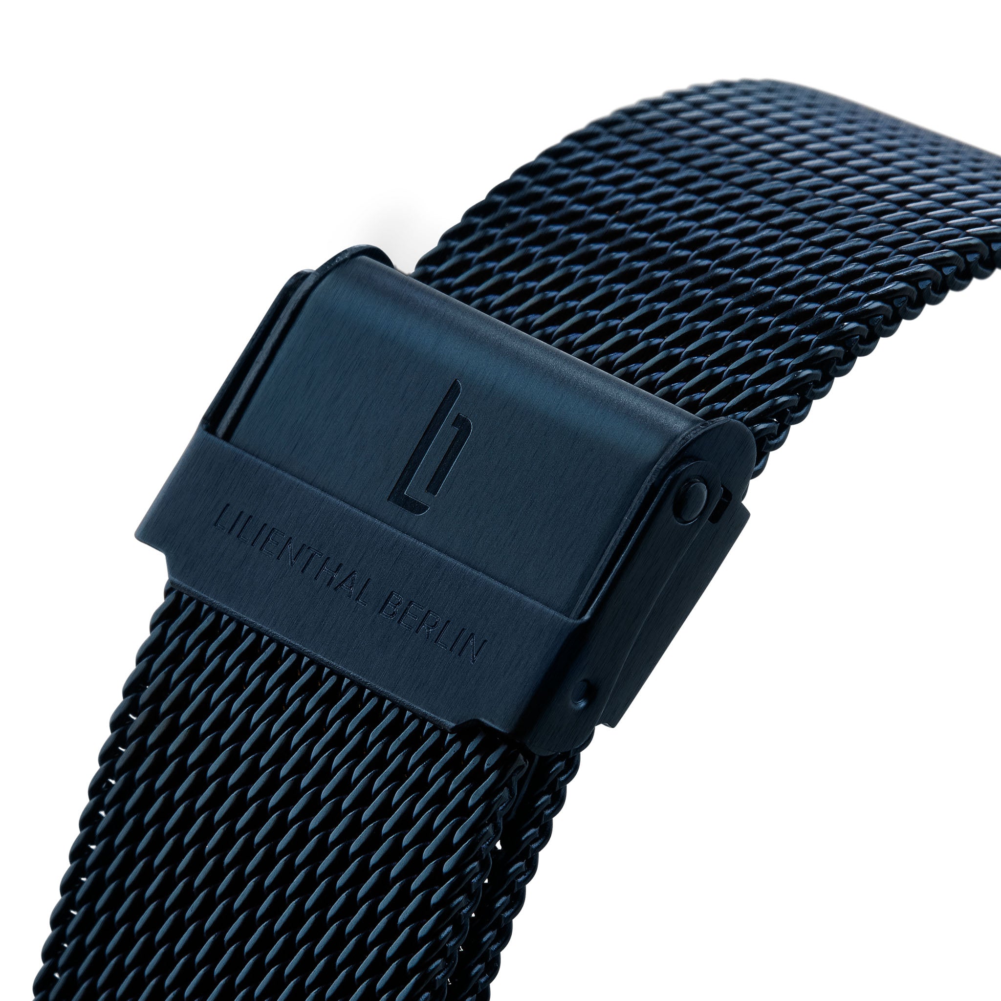 lilienthal-berlin-mesh-armband-blue-brushed-wechselarmband image 2