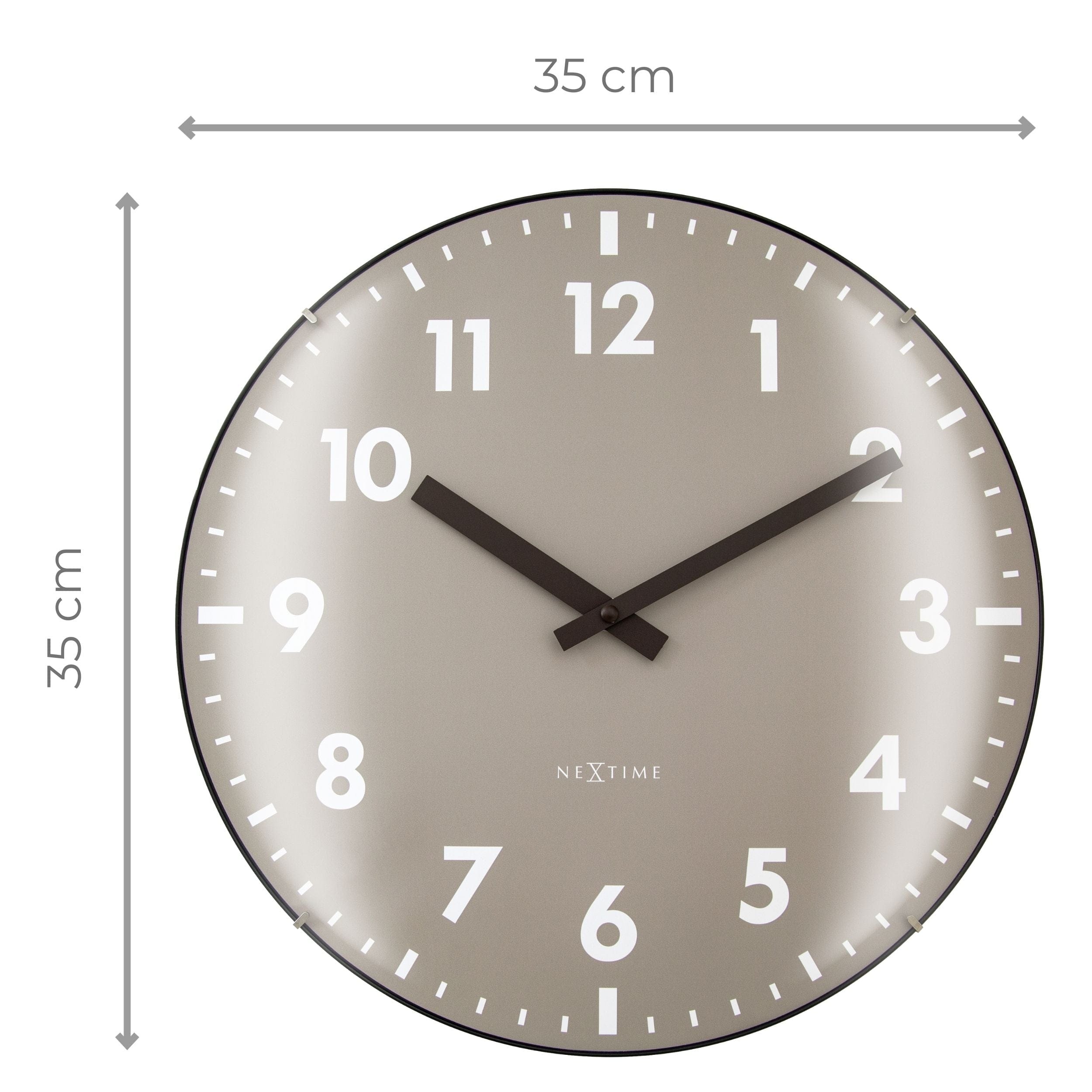 nextime-duomo-wanduhr-35-cm-gew-lbtes-glas-khaki-lavendel-leise-modernes-design image 6