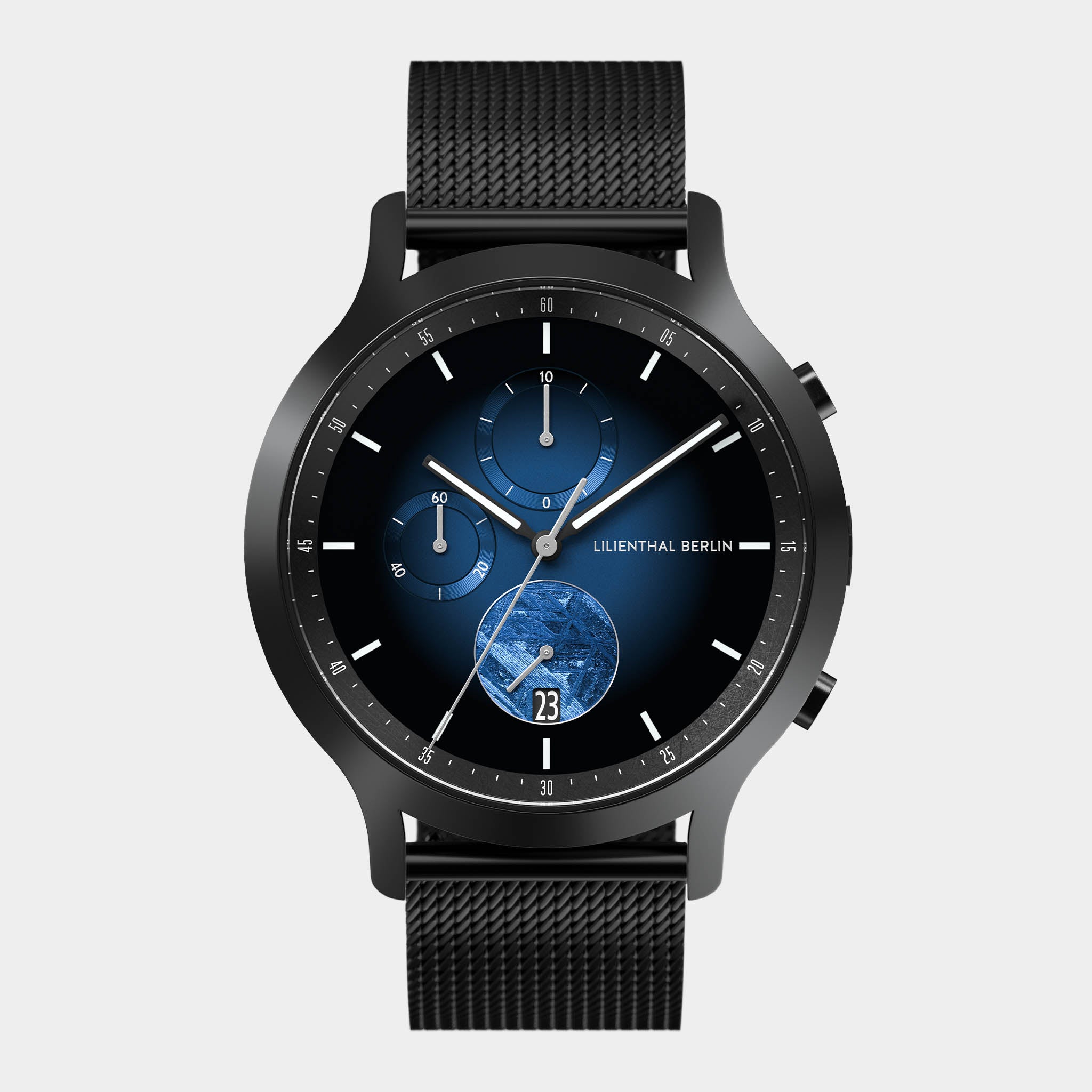 lilienthal-berlin-chronograph-meteorite-blue-flare-meteorit-chronograph image 1