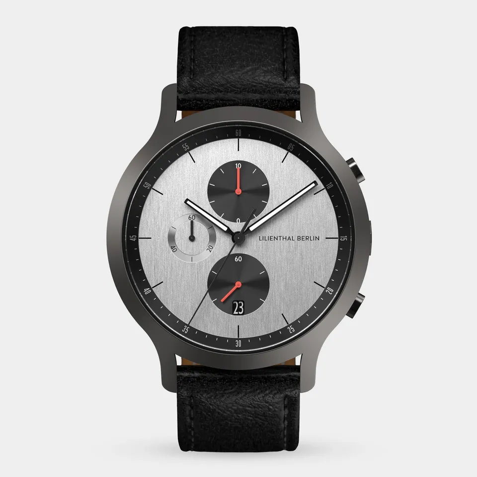 lilienthal-berlin-chronograph-armbanduhr-circuit-schwarz-rot image 1