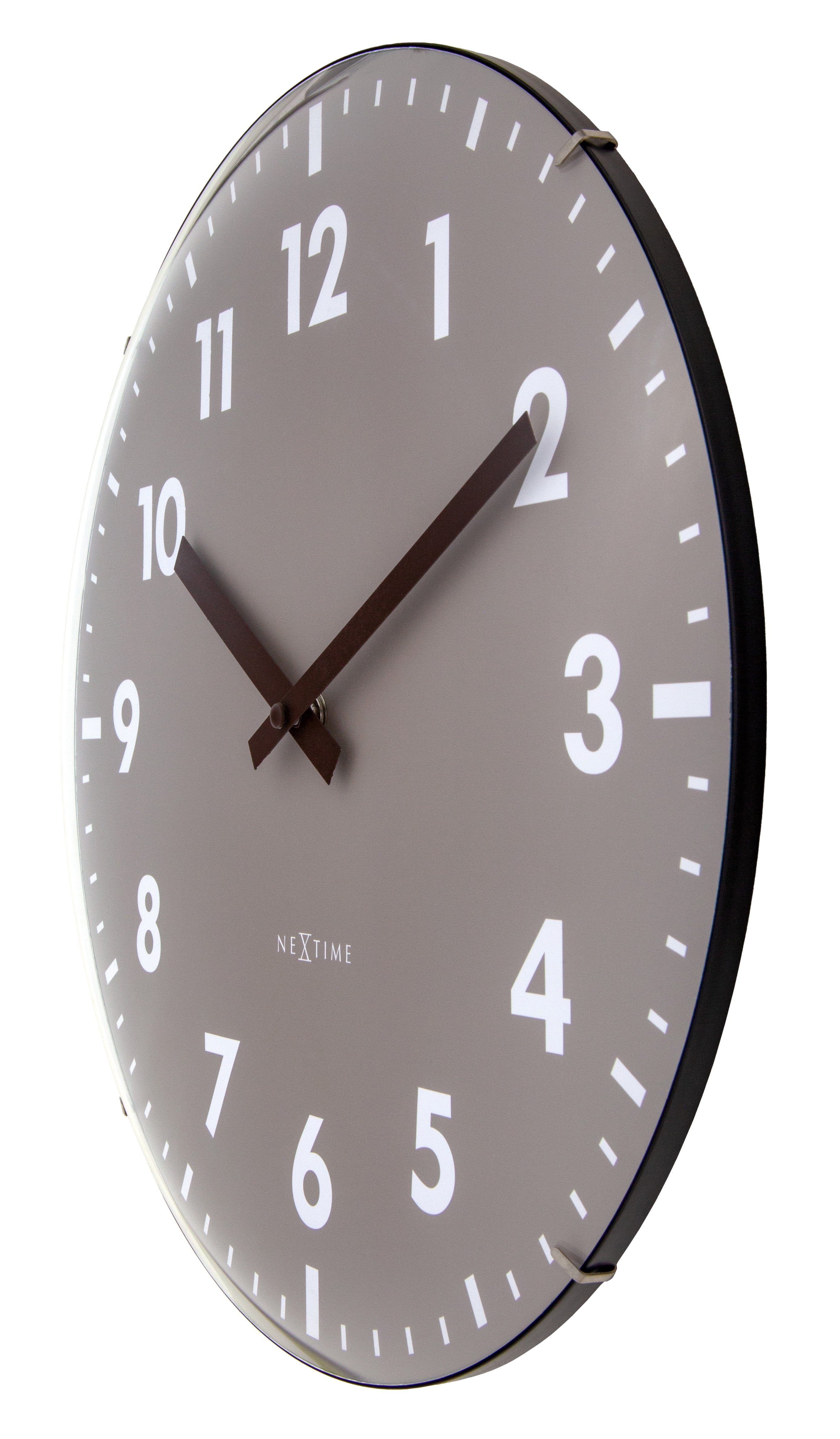 nextime-duomo-wanduhr-35-cm-gew-lbtes-glas-khaki-lavendel-leise-modernes-design image 5