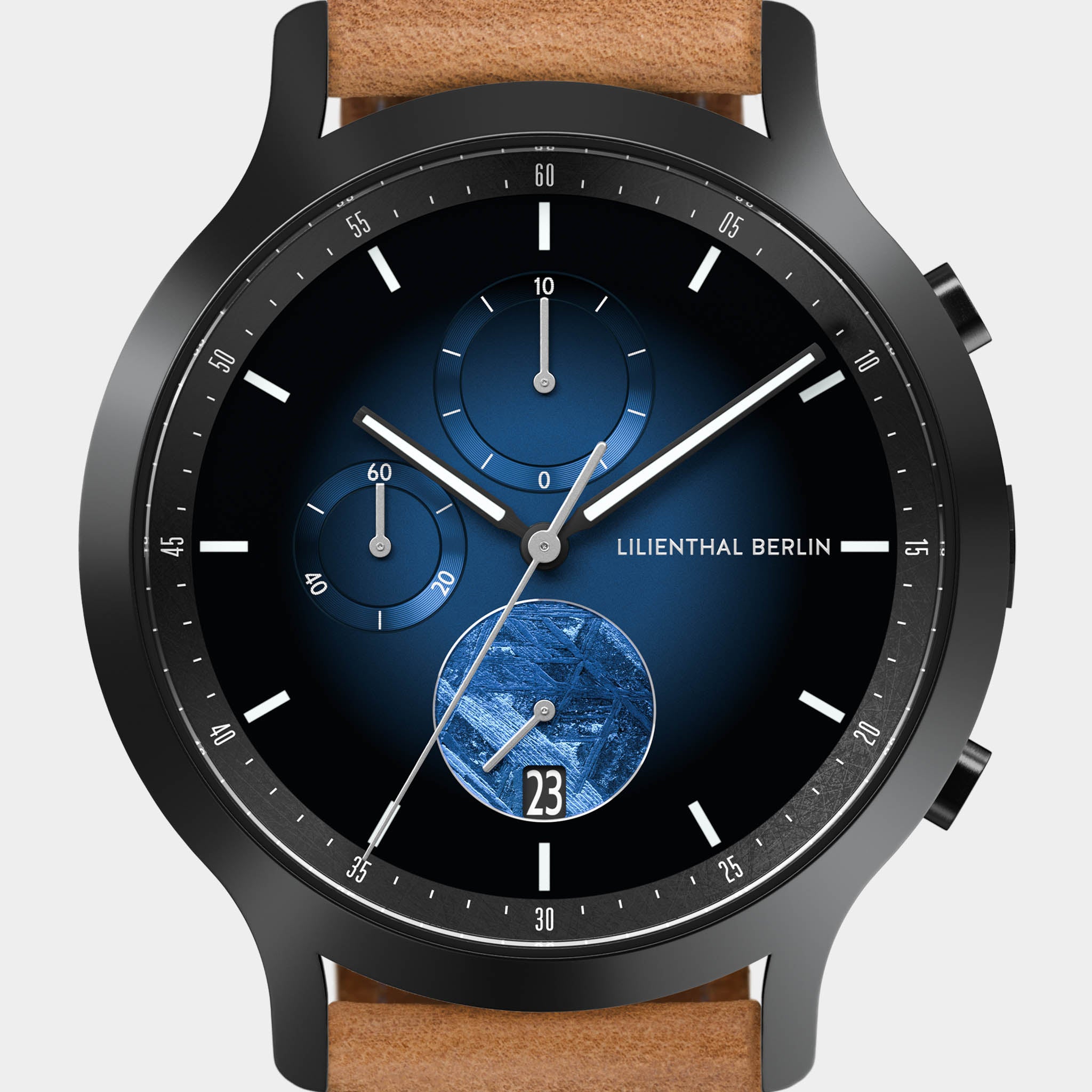 lilienthal-berlin-chronograph-meteorite-armbanduhr-blue-flare-2 image 6