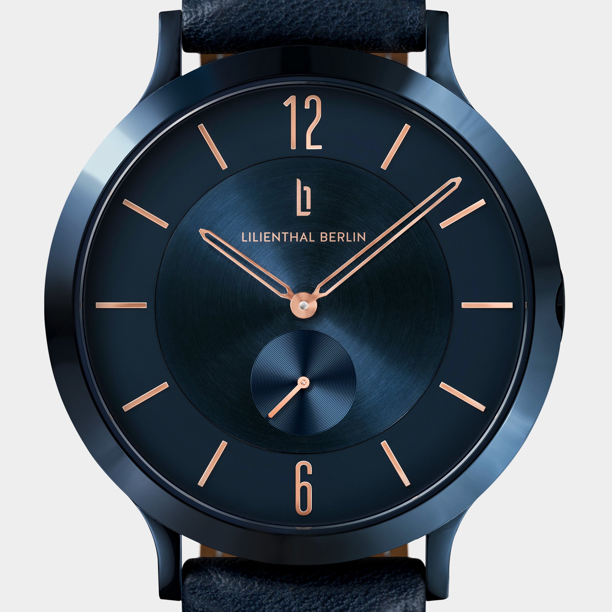 lilienthal-berlin-the-classic-armbanduhr-blue-rose-gold image 6