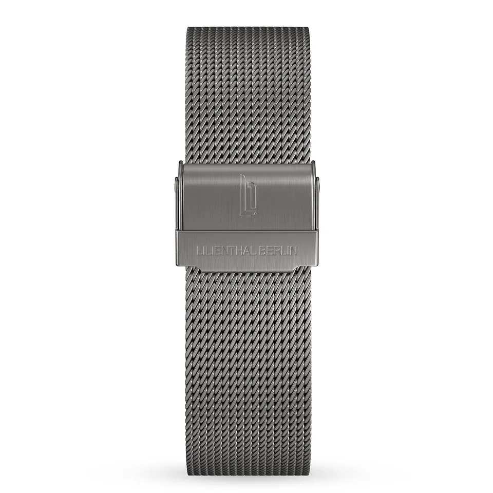 lilienthal-berlin-mesh-strap-anthracite-brushed-wechselarmband image 1