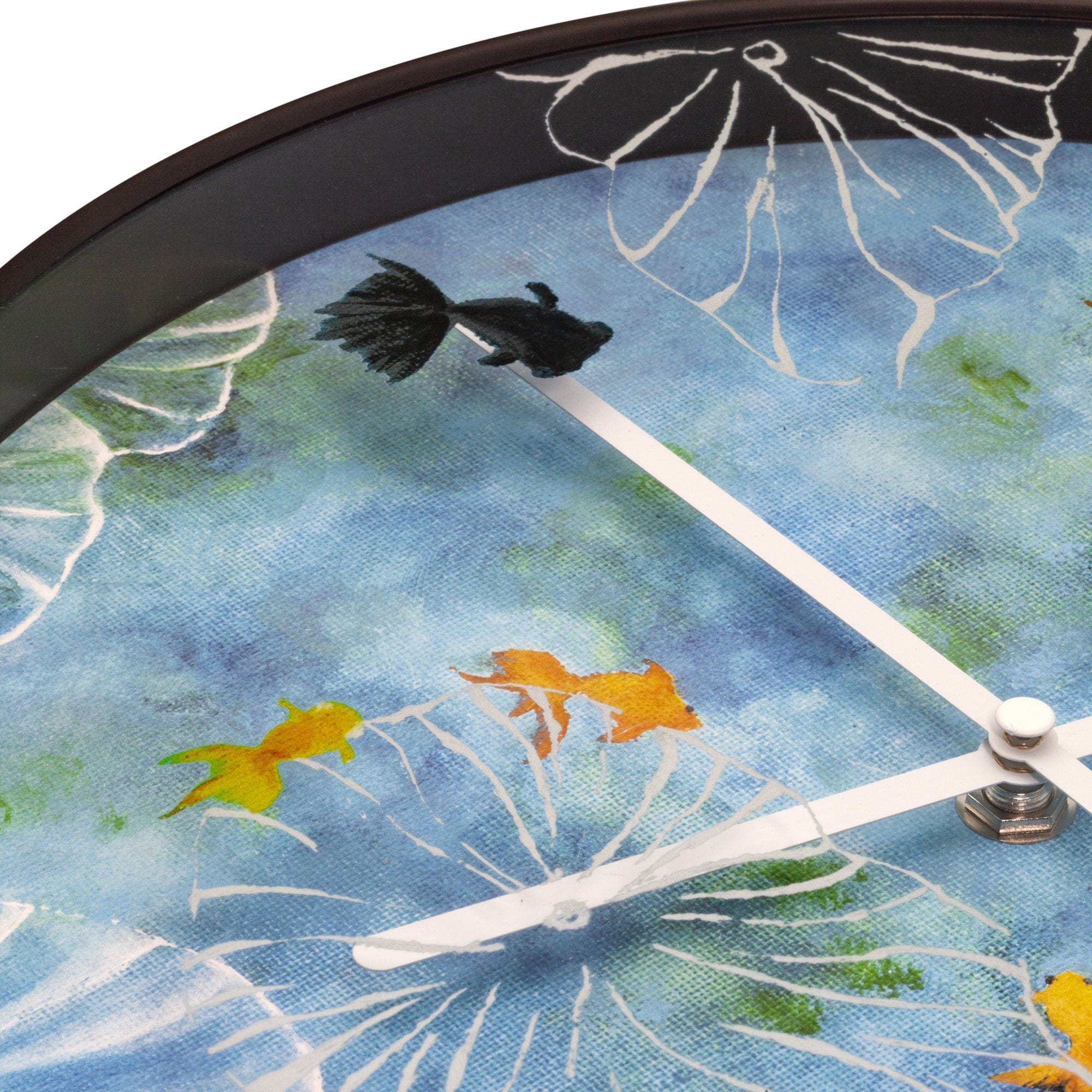 nextime-pond-wanduhr-30-cm-analog-blau-kunststoff-lautlos image 3