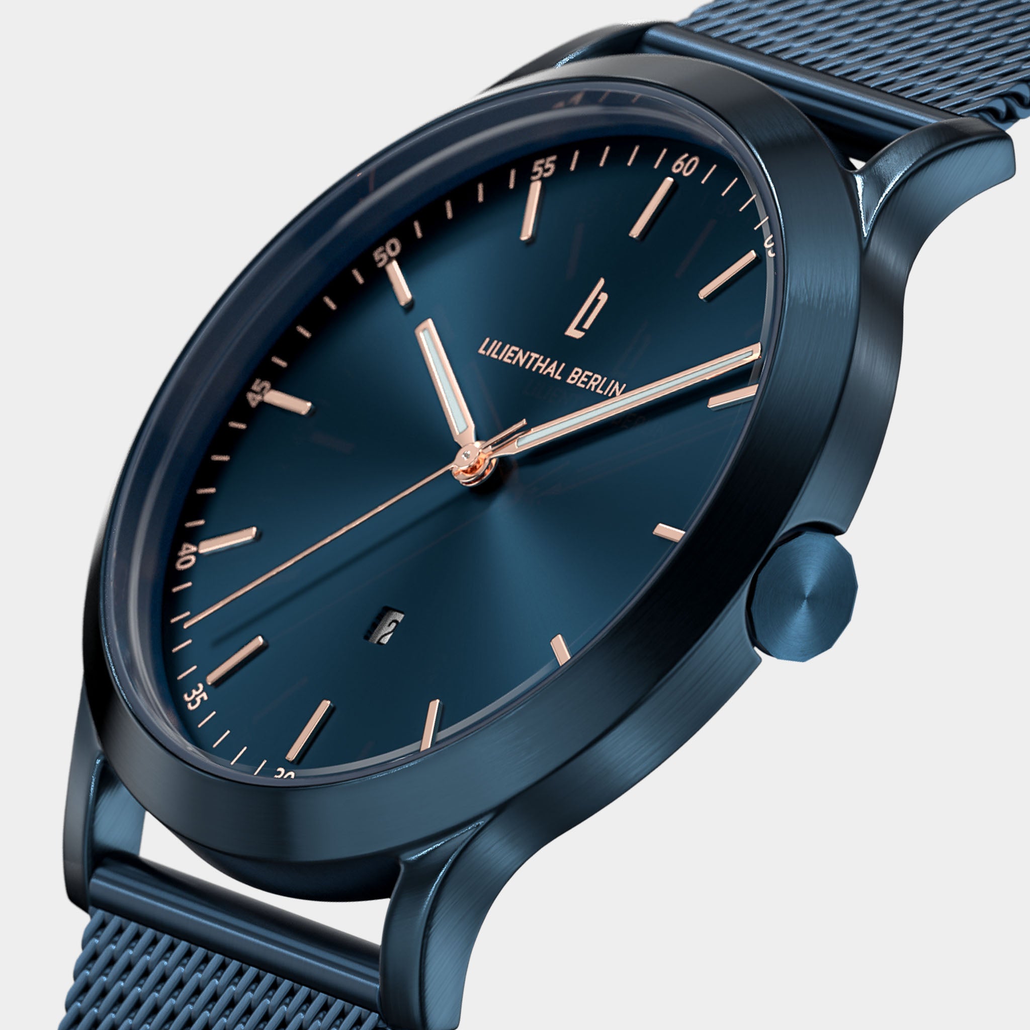 lilienthal-berlin-huxley-blue-rose-gold-40-mm image 2