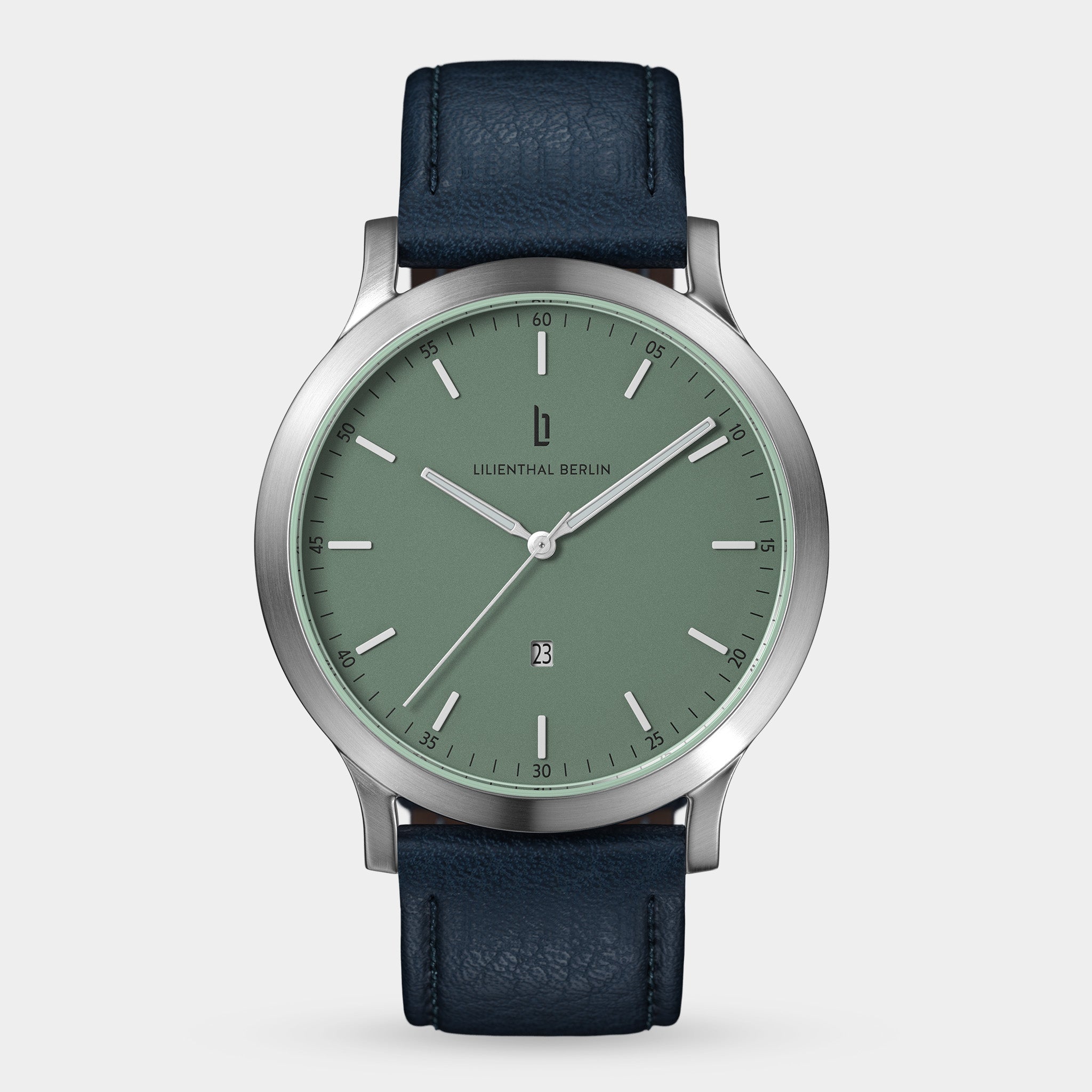 lilienthal-berlin-huxley-uhr-silver-sage-green-40-mm-2 image 1