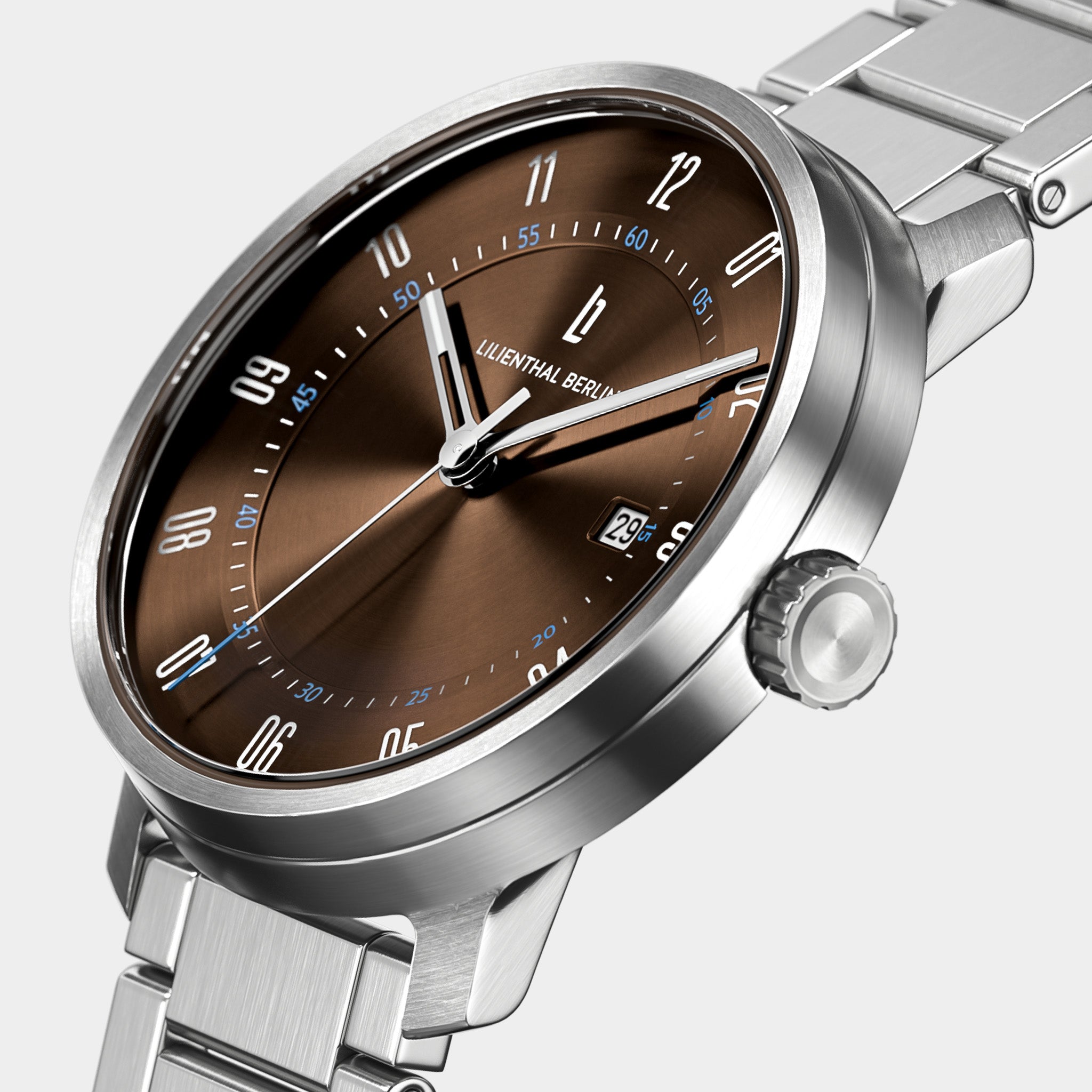 lilienthal-berlin-neolux-silver-brown-automatik-uhr-42-mm image 2