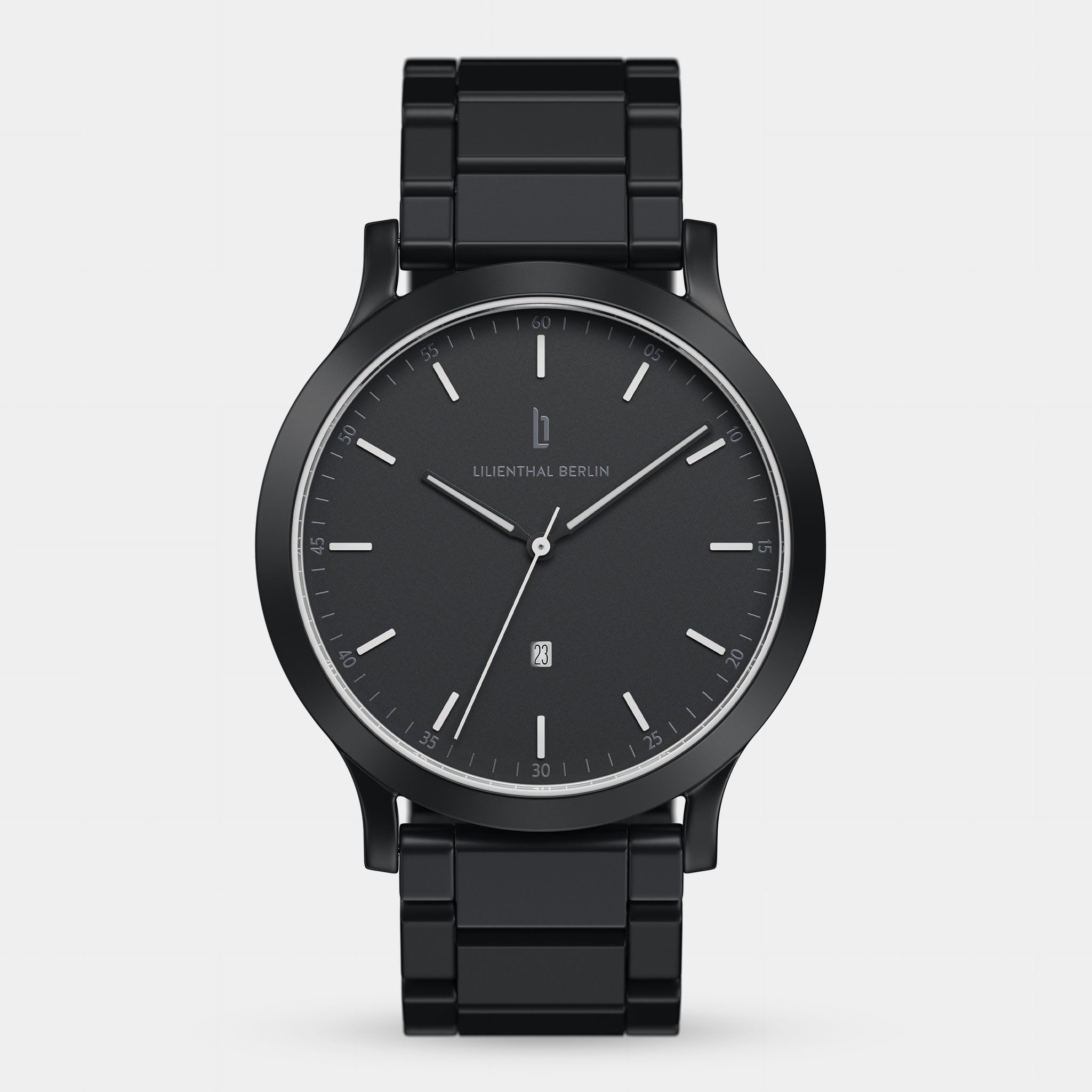 lilienthal-berlin-huxley-black-white-unisex-uhr image 1