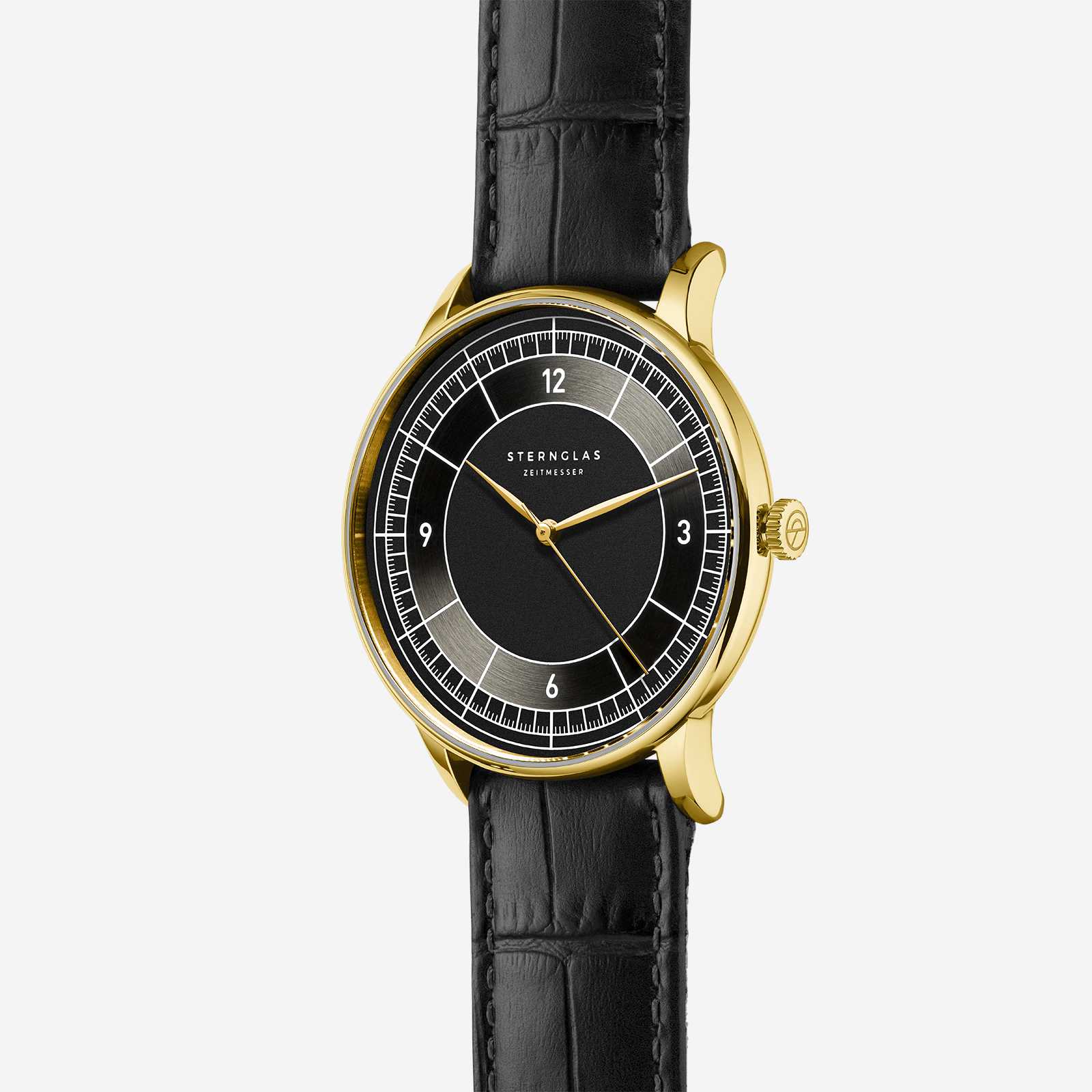 sternglas-sedius-herrenuhr-40mm-schwarz-leder image 3