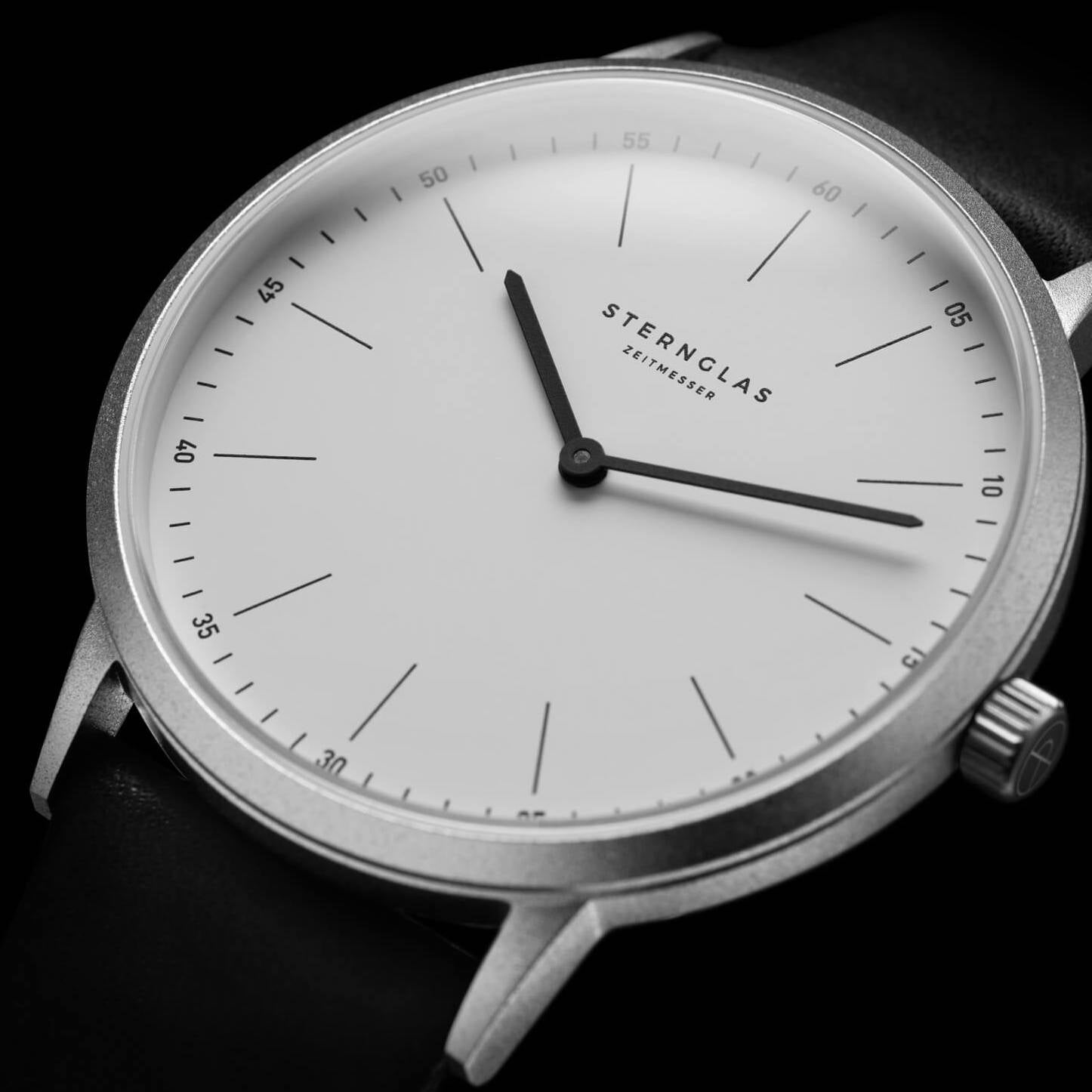 sternglas-modesto-armbanduhr-40-mm-wei-aluminium-saphirglas image 6
