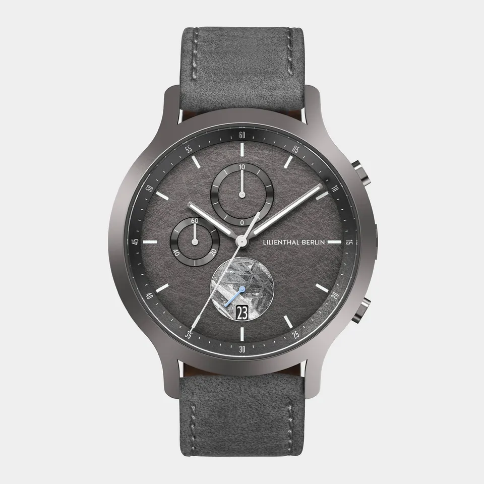 lilienthal-berlin-chronograph-meteorite-cosmic-gray-armbanduhr-2 image 1