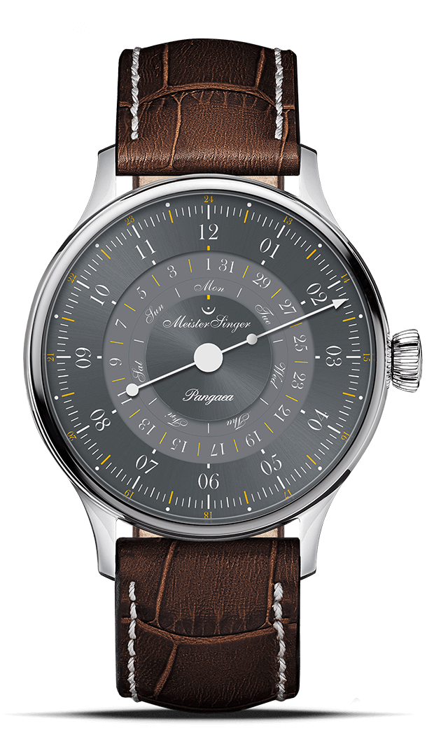 meistersinger-pangaea-day-date-365-einzeiger-armbanduhr-grau image 1