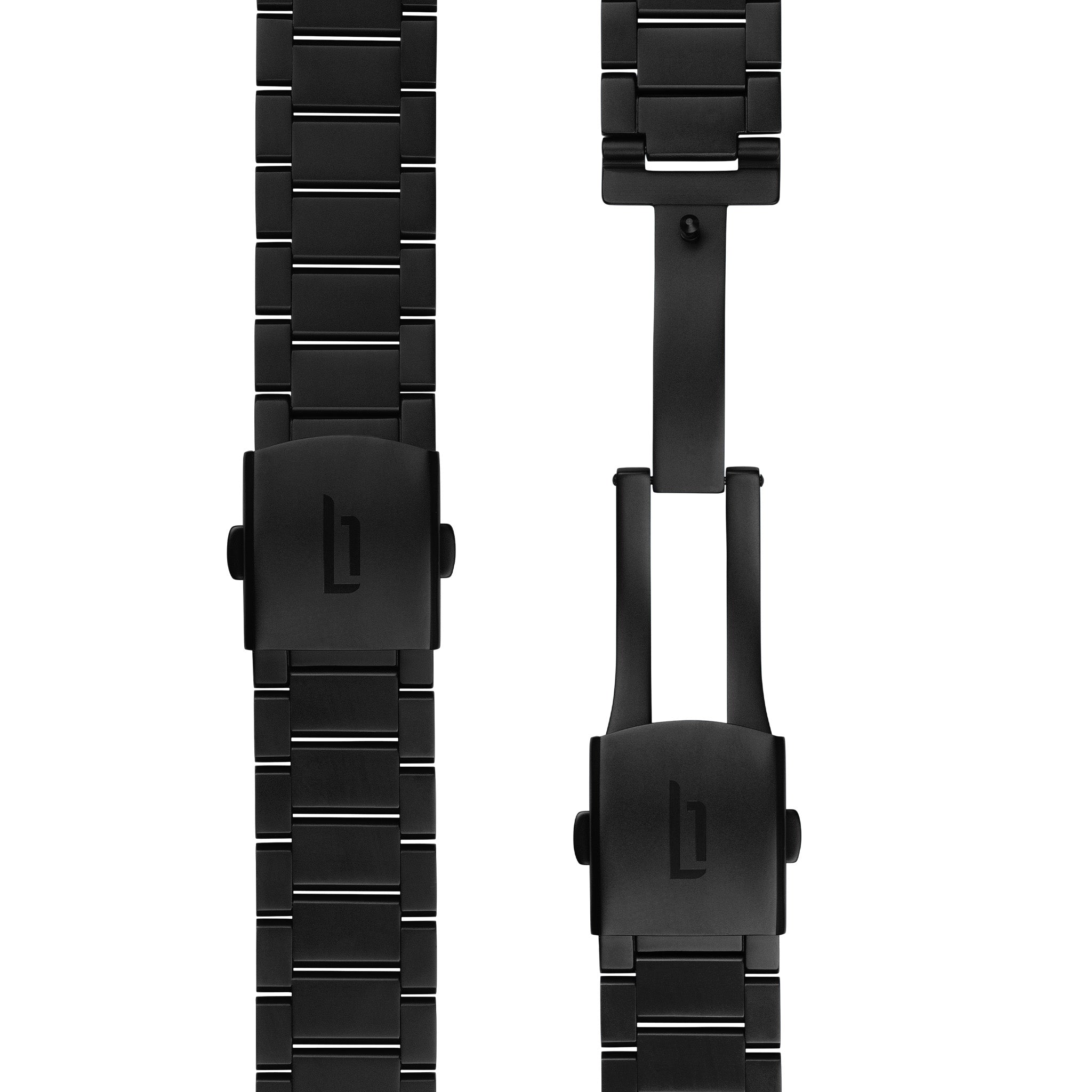 lilienthal-berlin-edelstahlarmband-black-matte-wechselarmband image 3